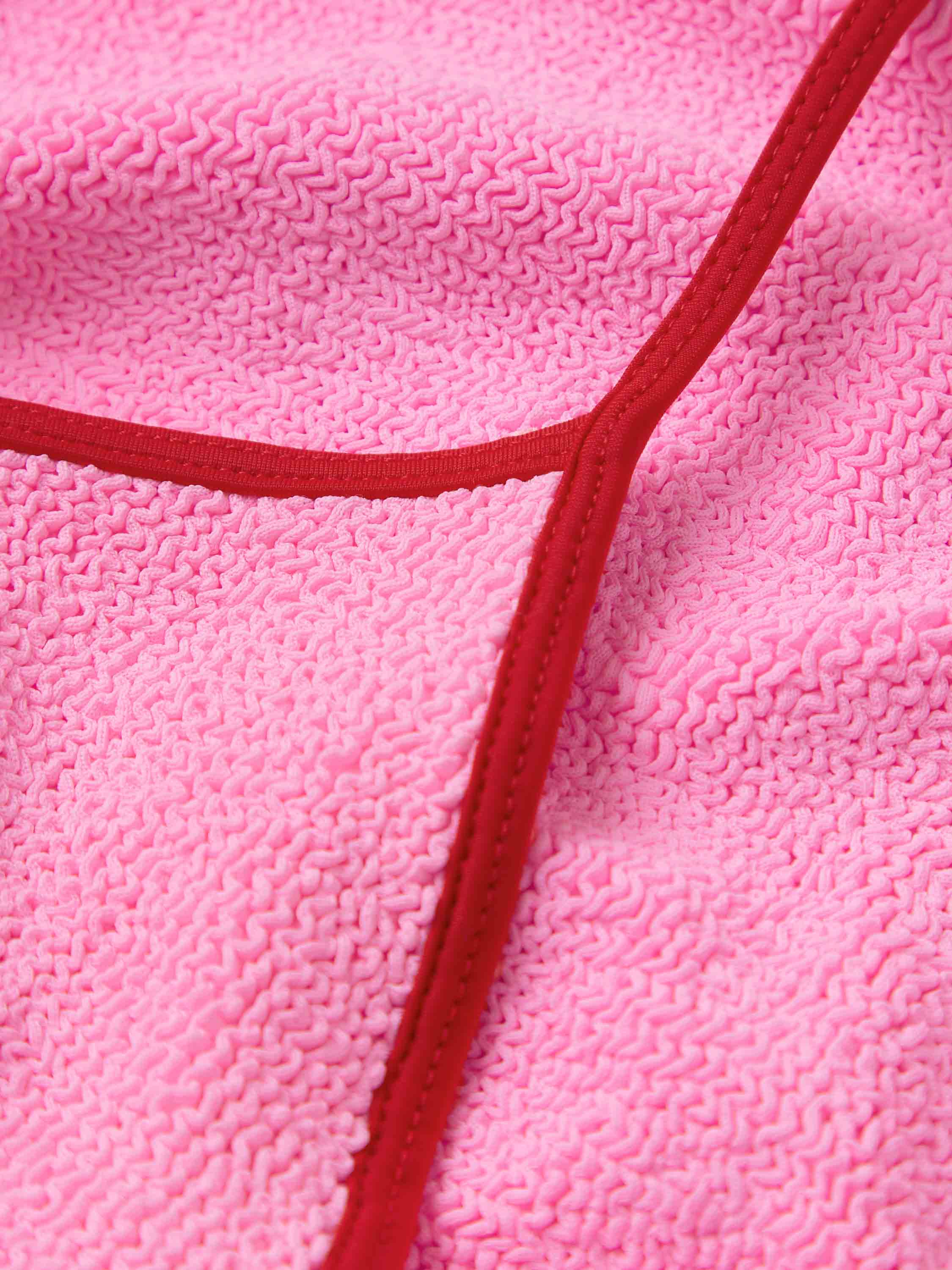 Pamela Swim Contrast - Bubblegum/Red