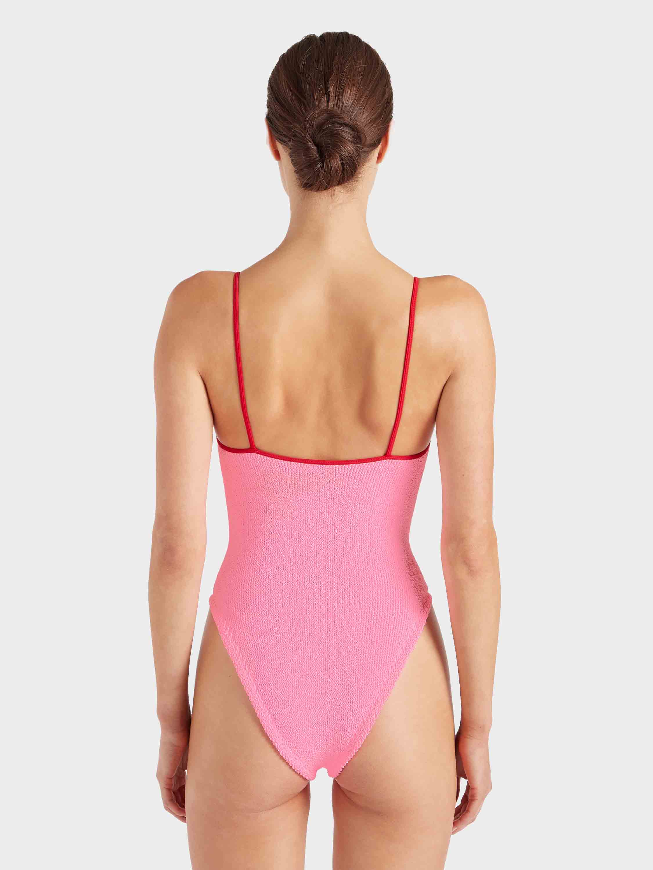 Pamela Swim Contrast - Bubblegum/Red