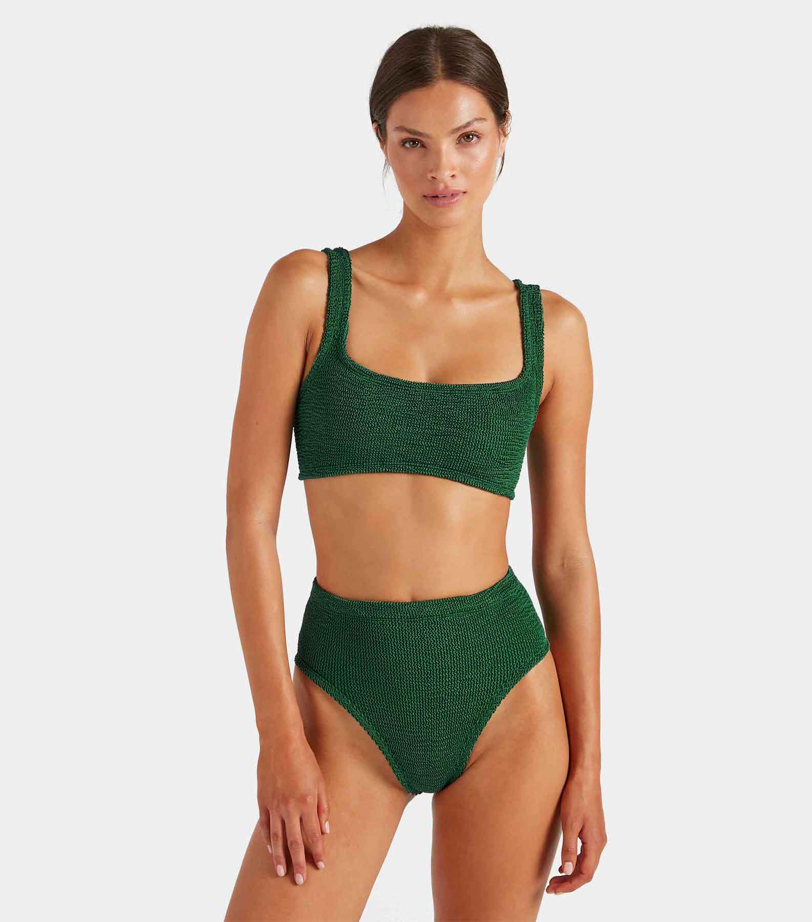 Patricia Bikini - Metallic Forest Green