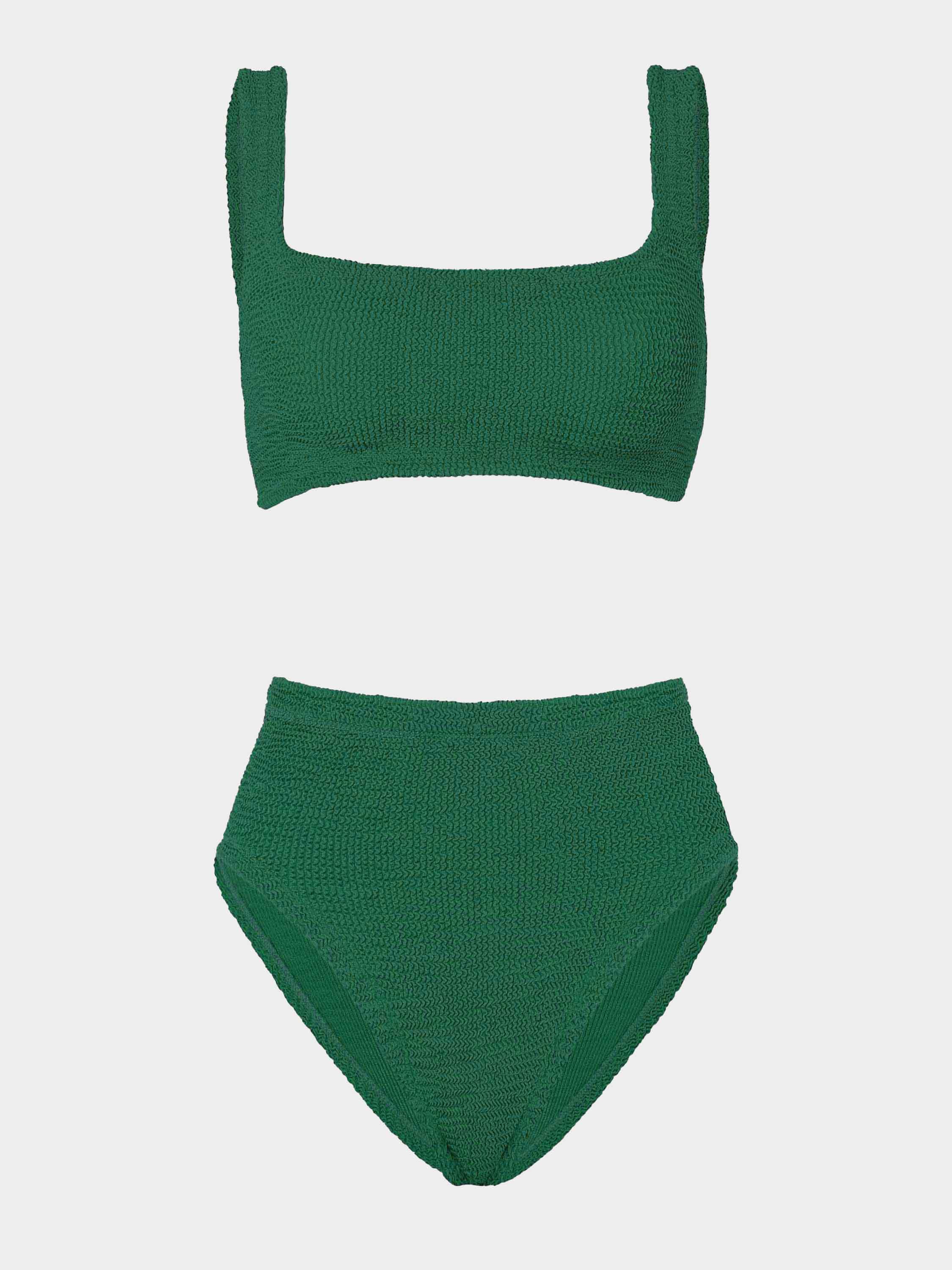 Patricia Bikini - Metallic Forest Green