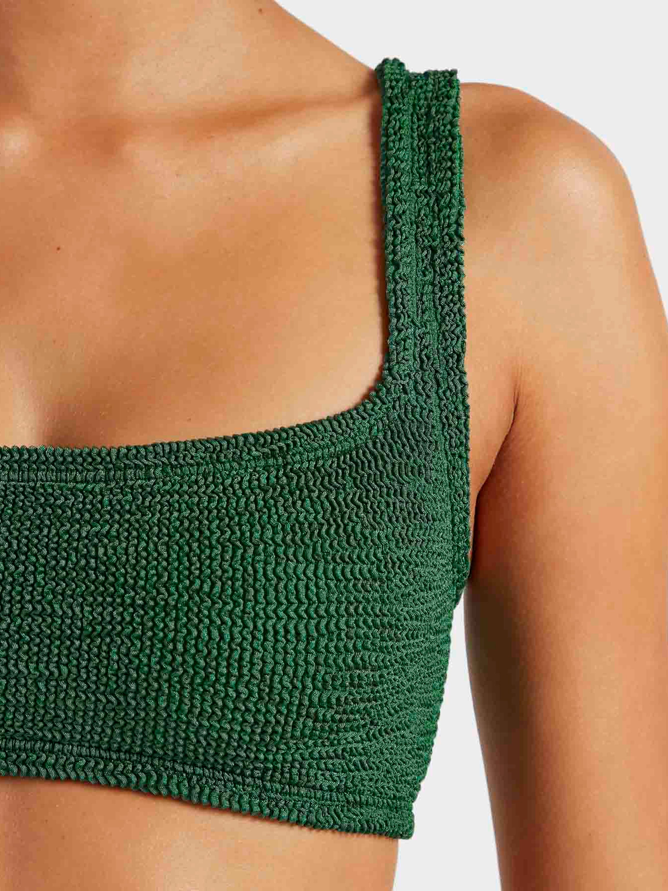 Patricia Bikini - Metallic Forest Green