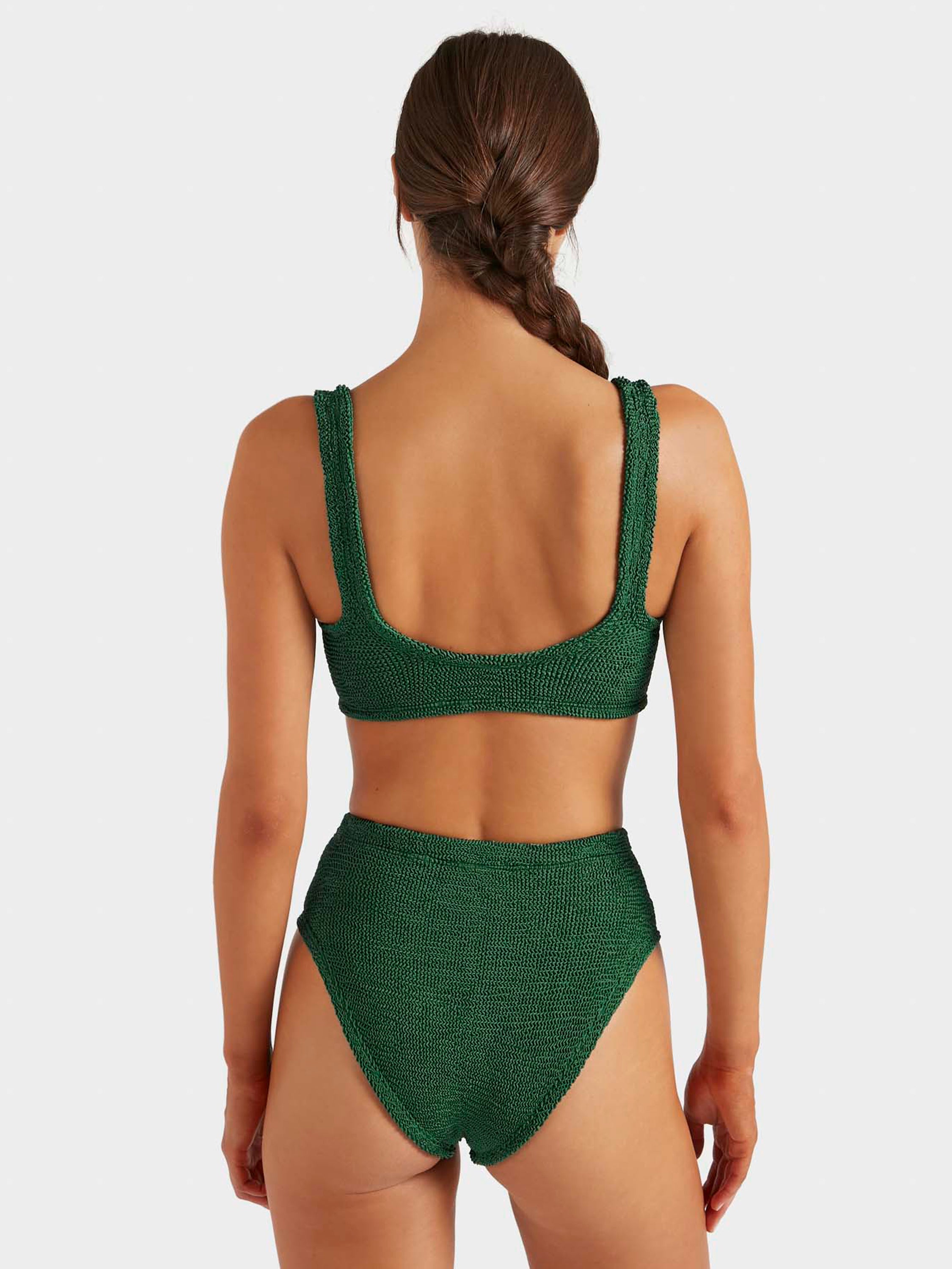 Patricia Bikini - Metallic Forest Green