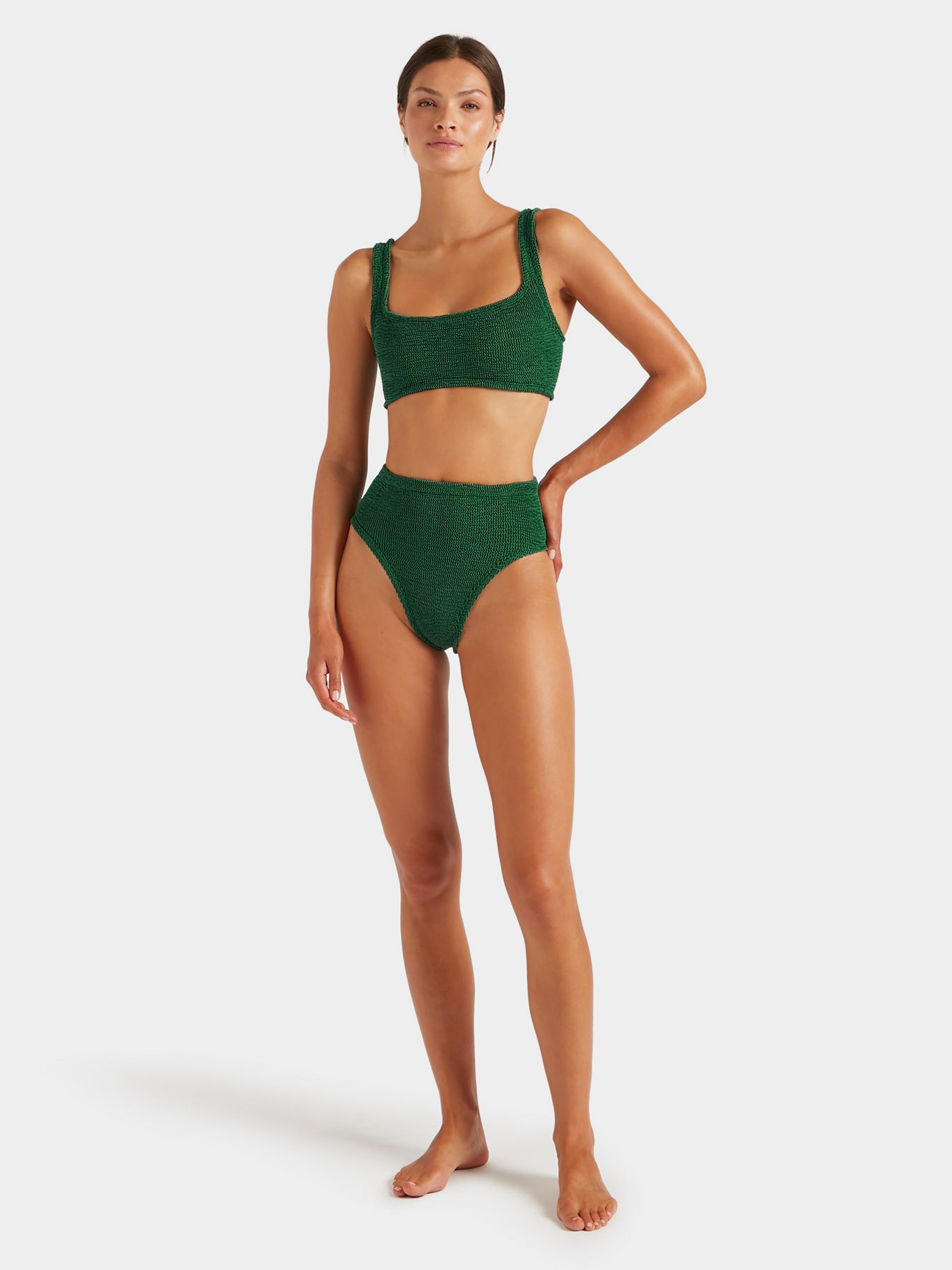 Patricia Bikini - Metallic Forest Green