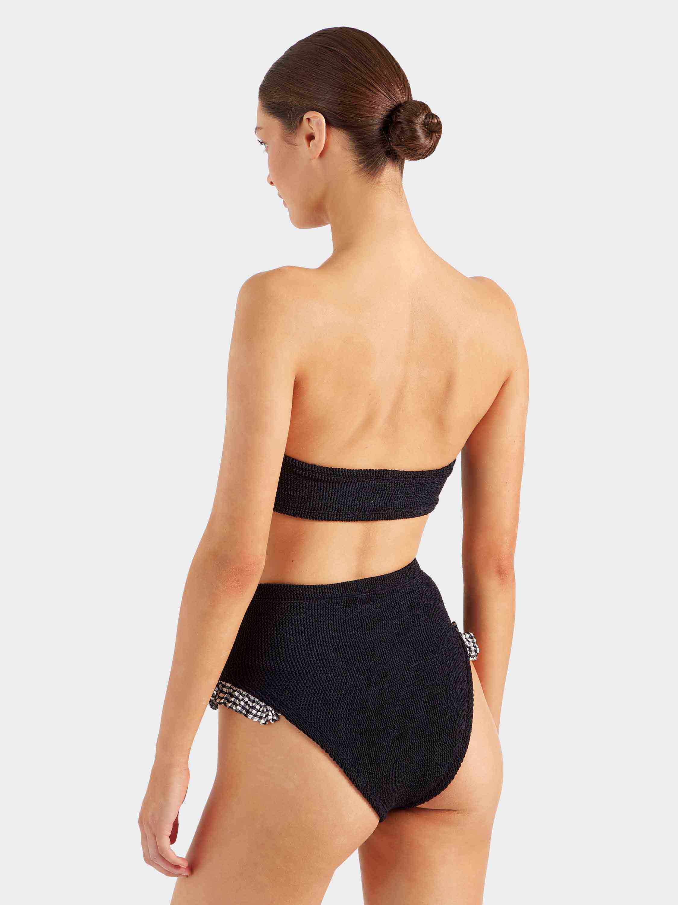 Peggy Bikini - Black Gingham