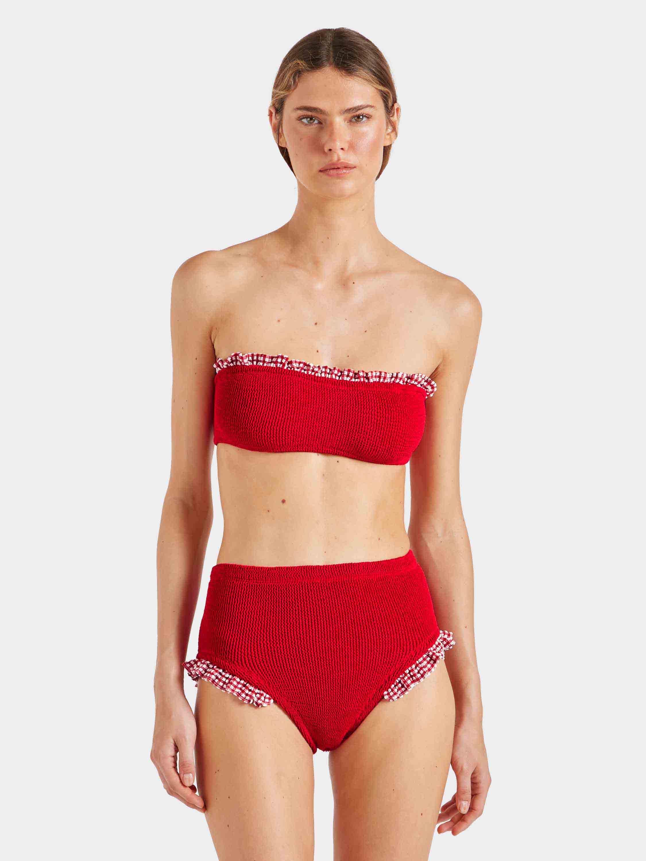 Peggy Bikini - Red Gingham