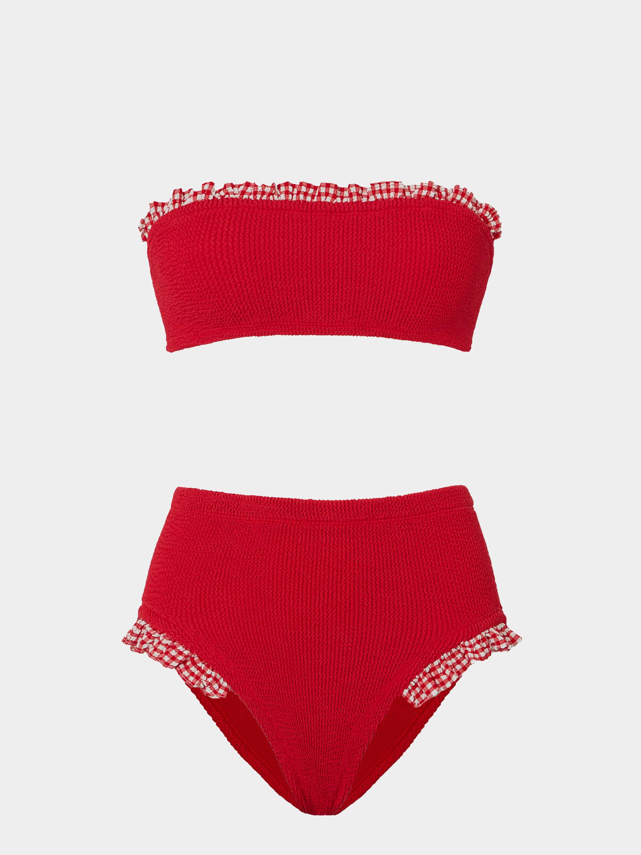 Peggy Bikini - Red Gingham