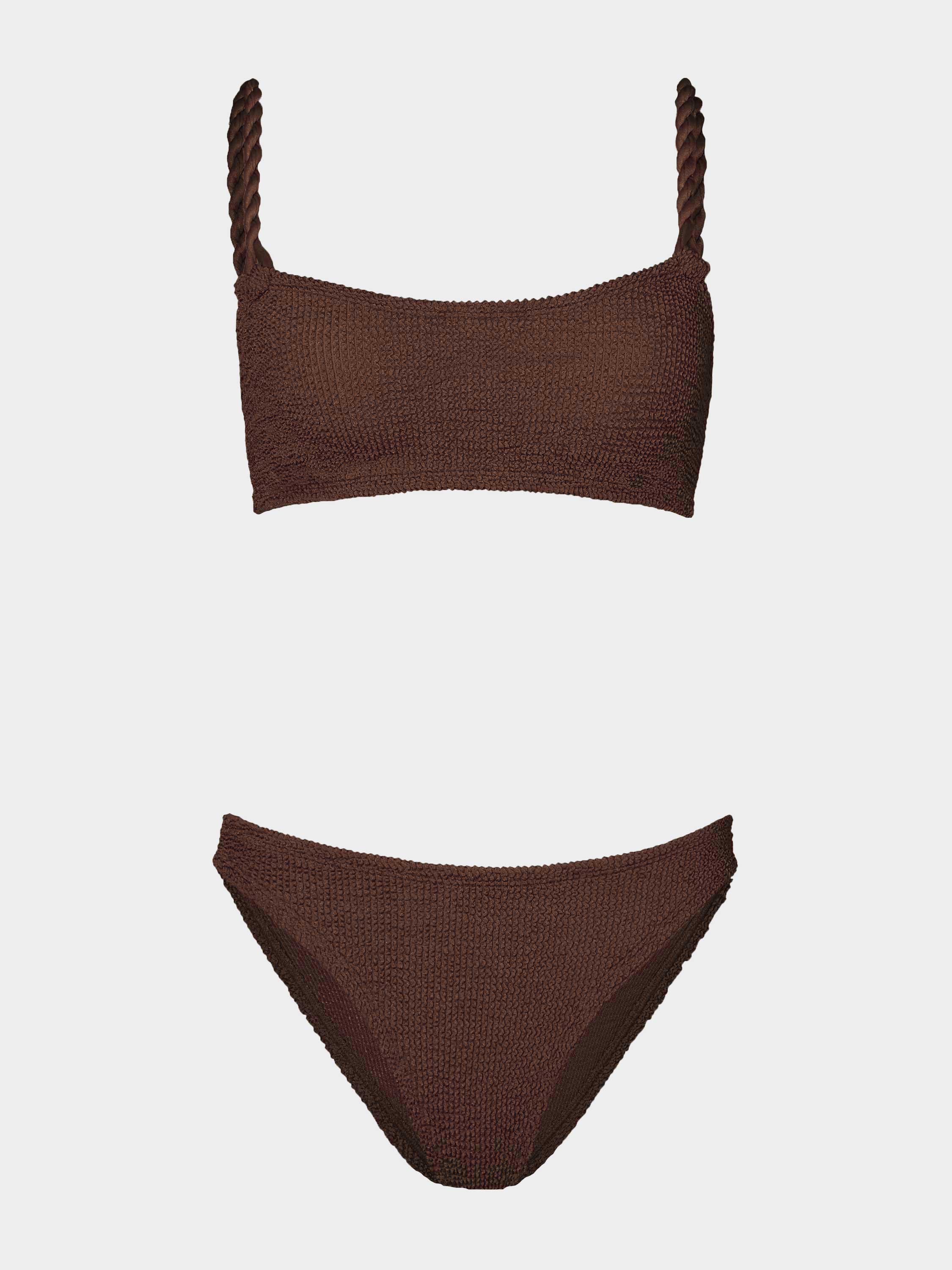 Phoebe Bikini Metallic Chocolate