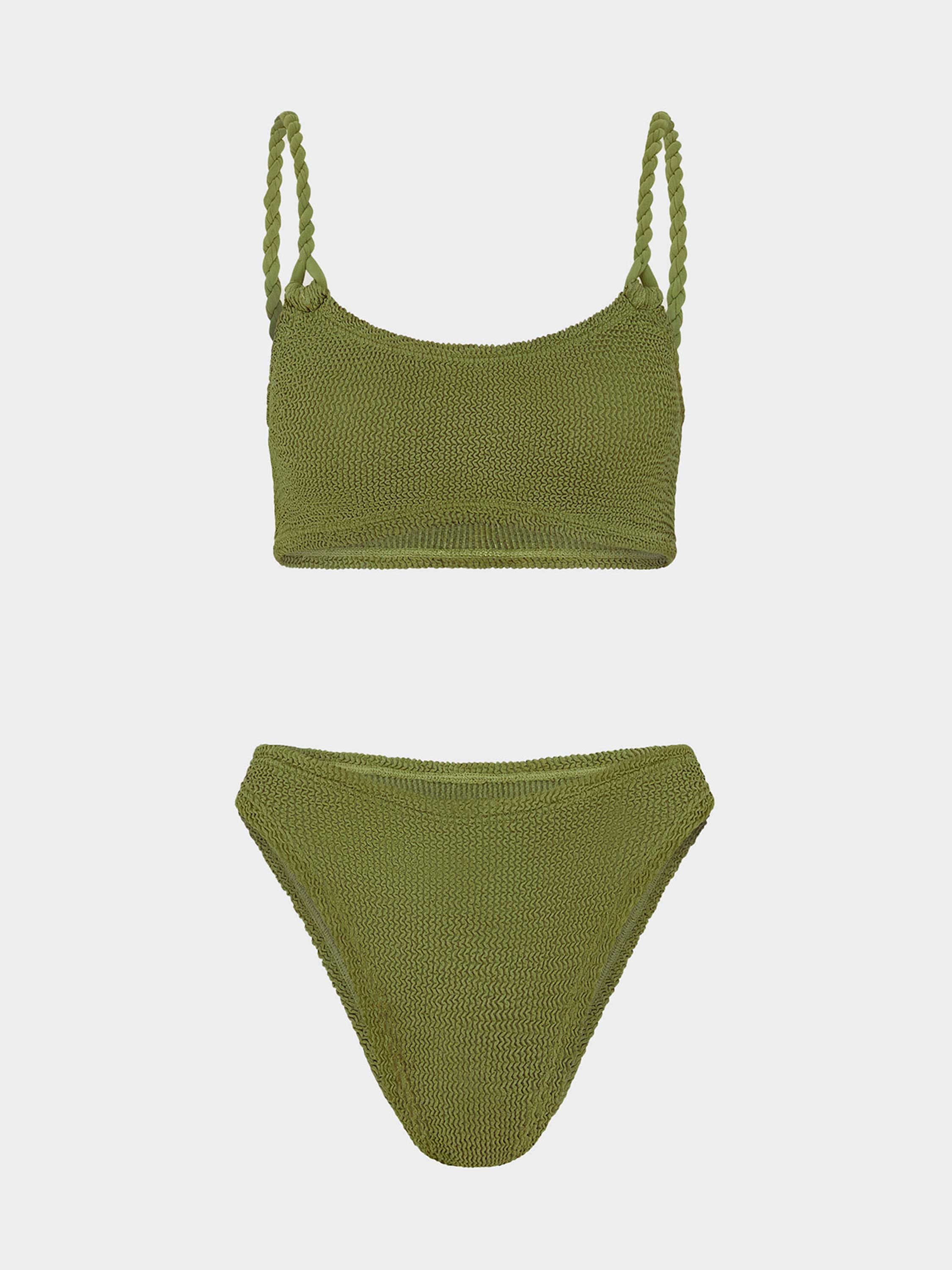 Phoebe Bikini - Metallic Moss