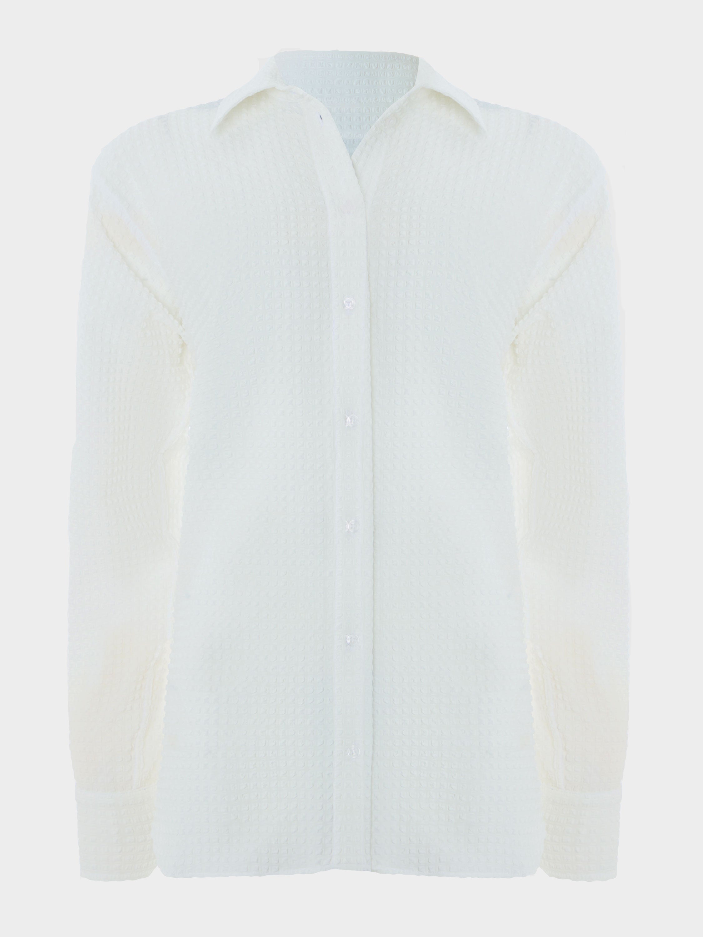 Resort Shirt - Seersucker White