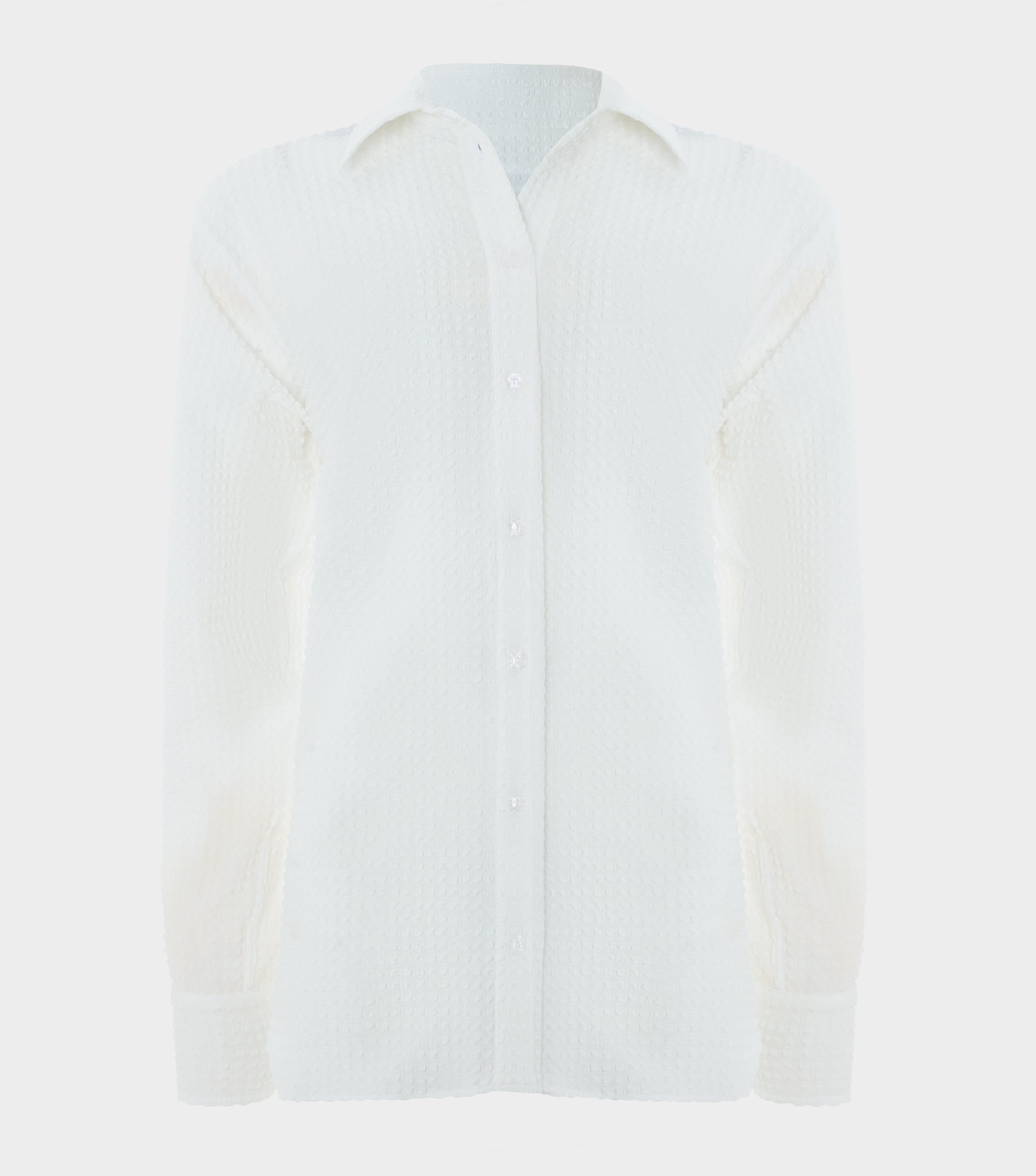 Resort Shirt - Seersucker White