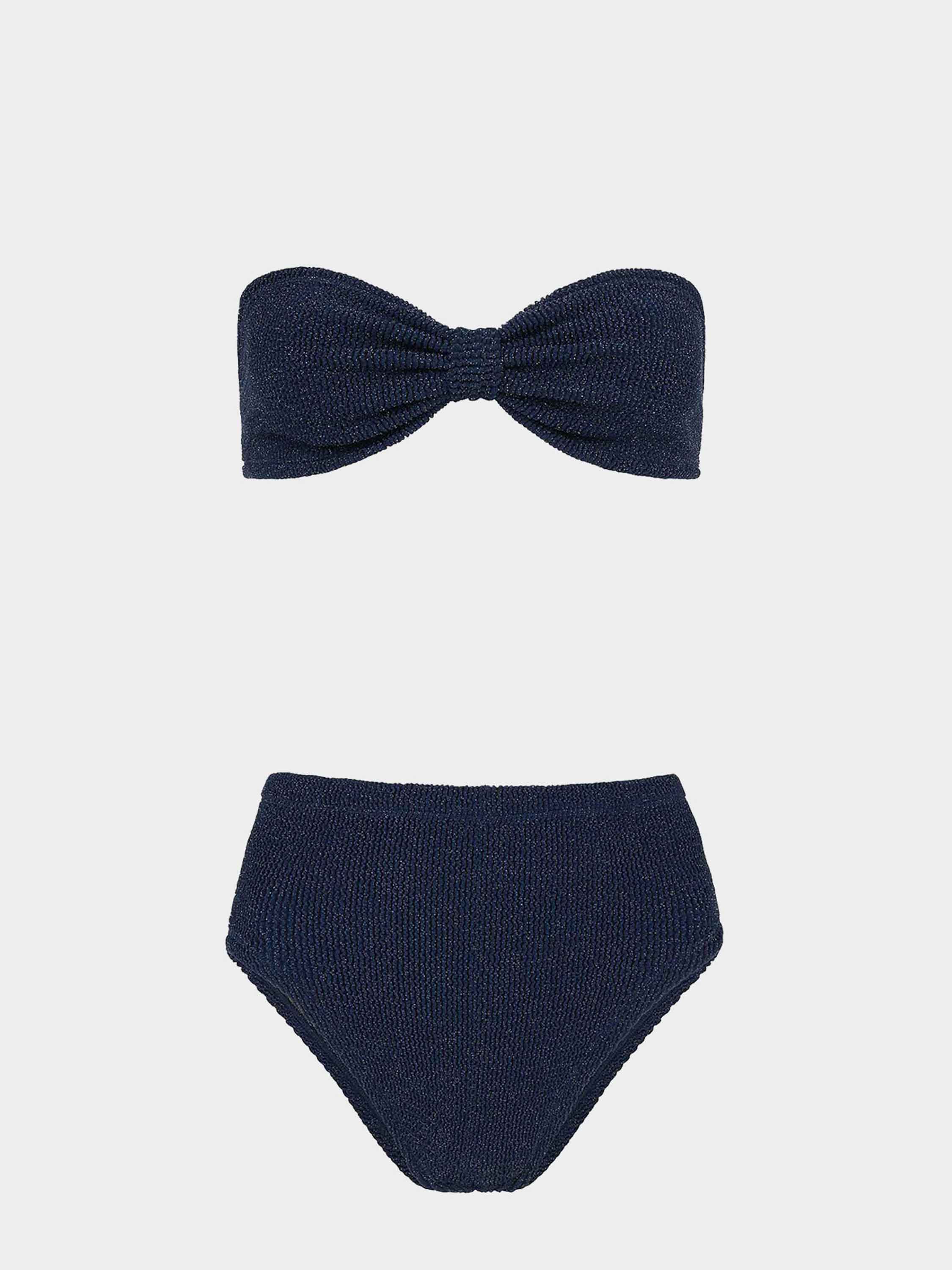Ruby Bikini Lurex - Navy/Silver