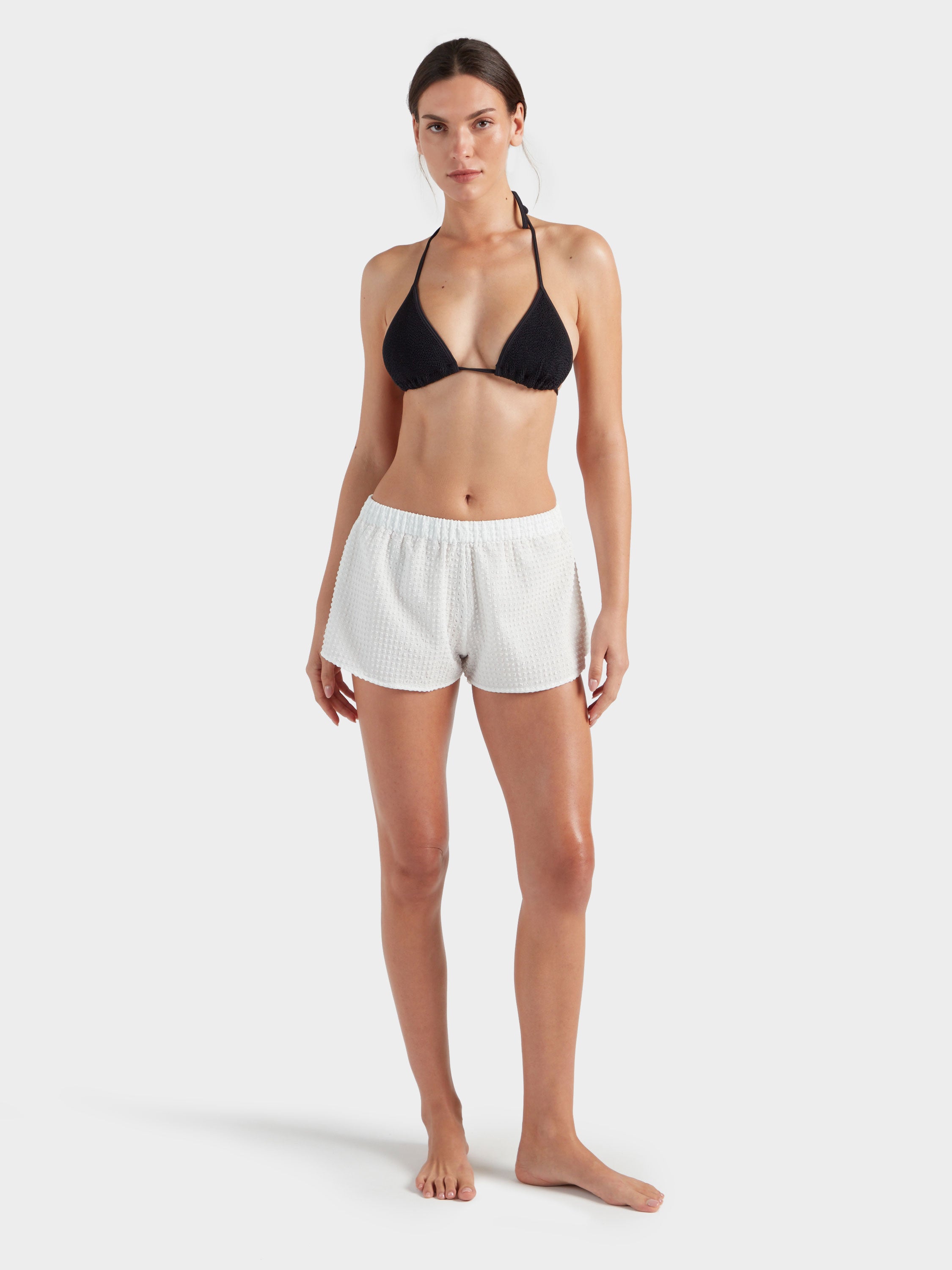 Resort Shorts - Seersucker White