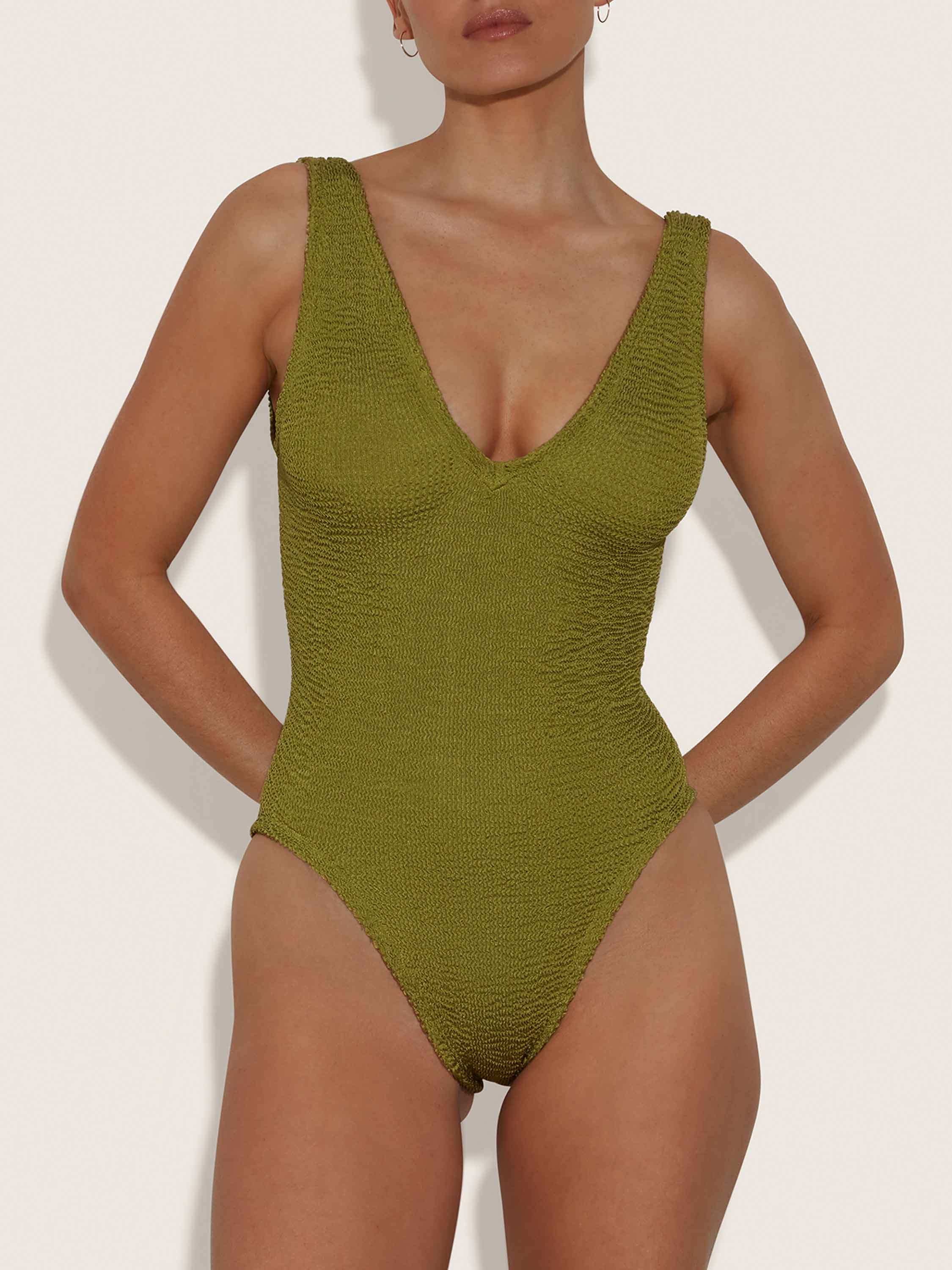 Sadie Swim - Metallic Moss