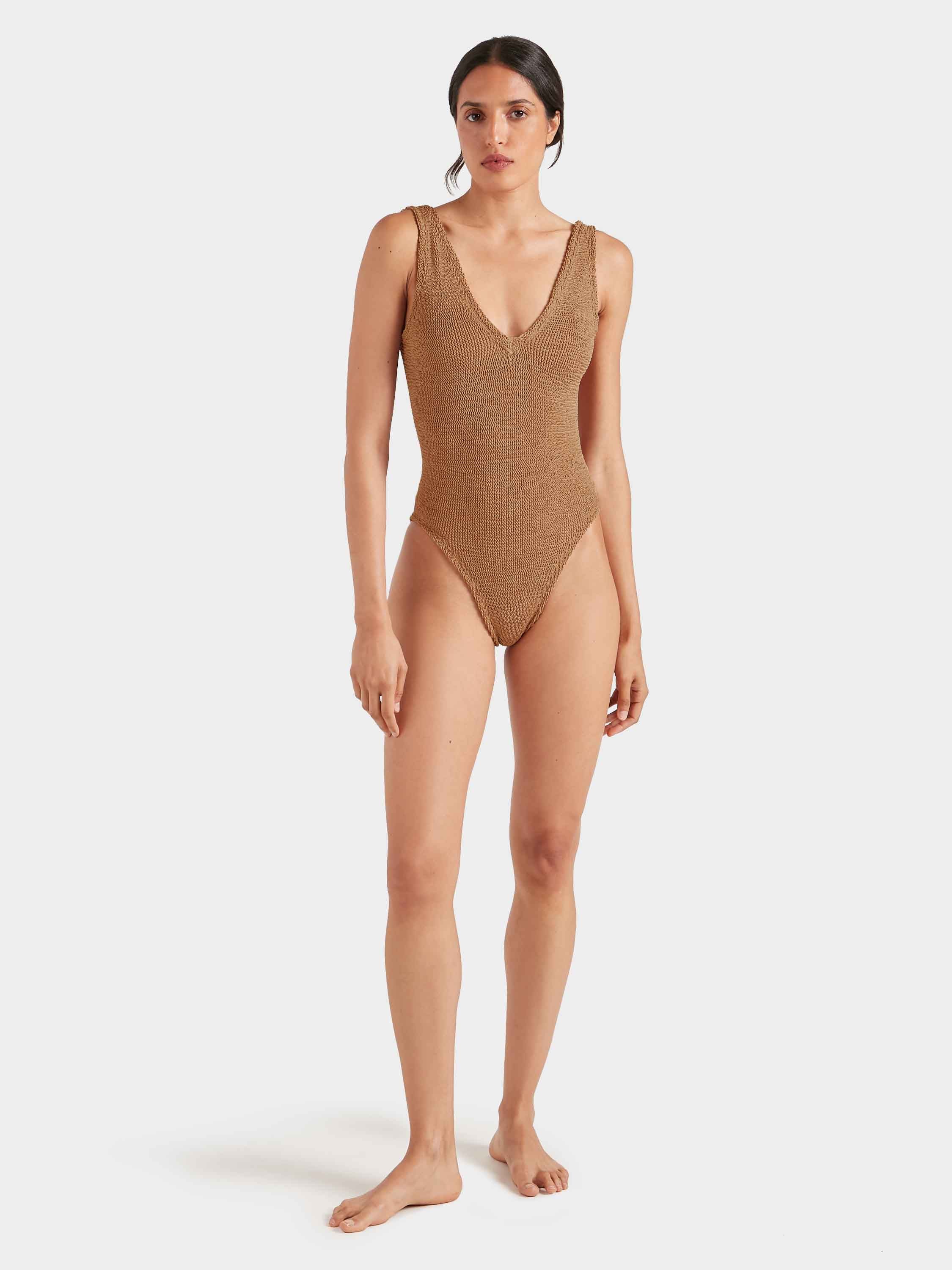Sadie Swim - Metallic Cocoa