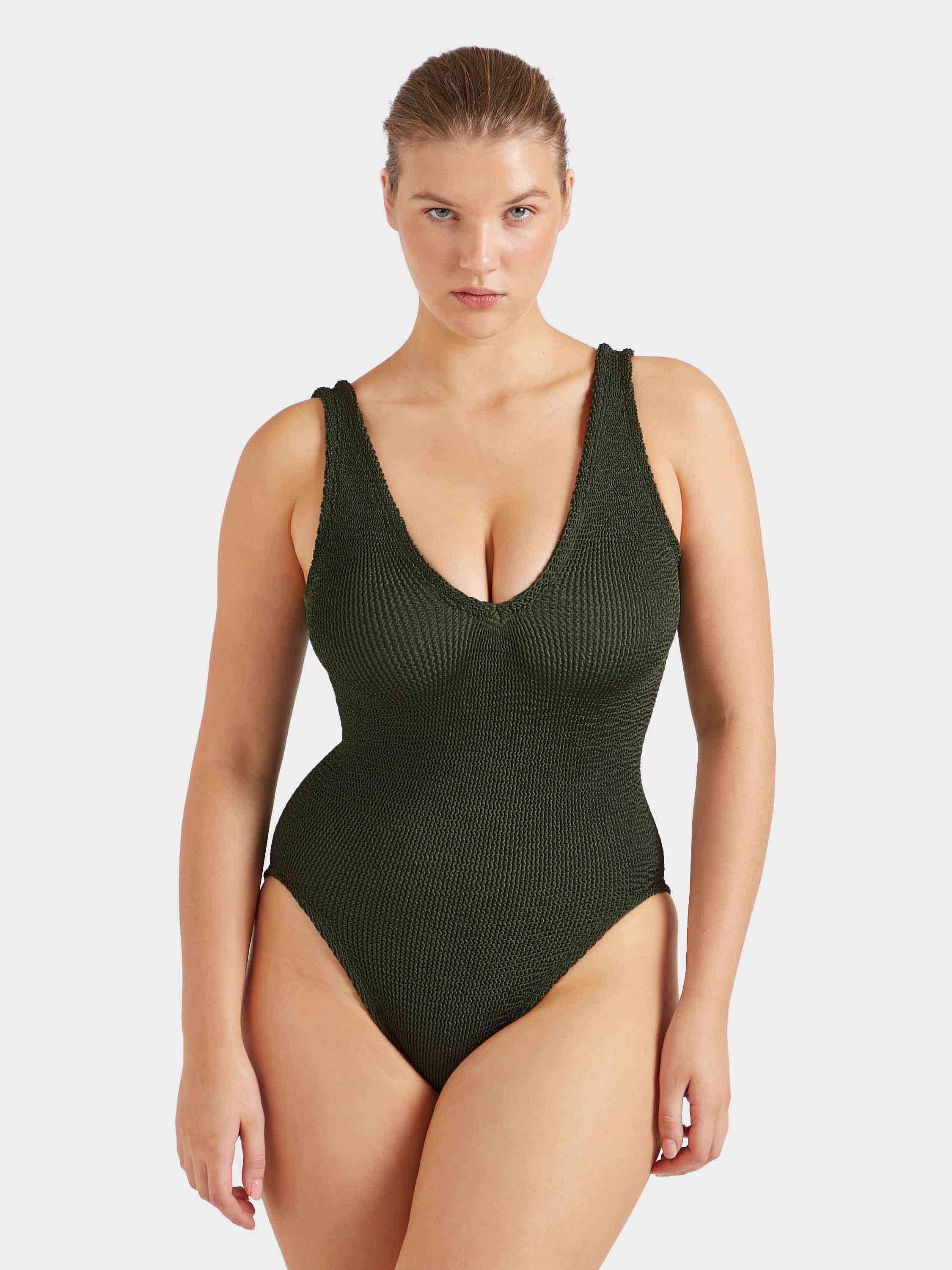 Sadie Swim - Metallic Khaki