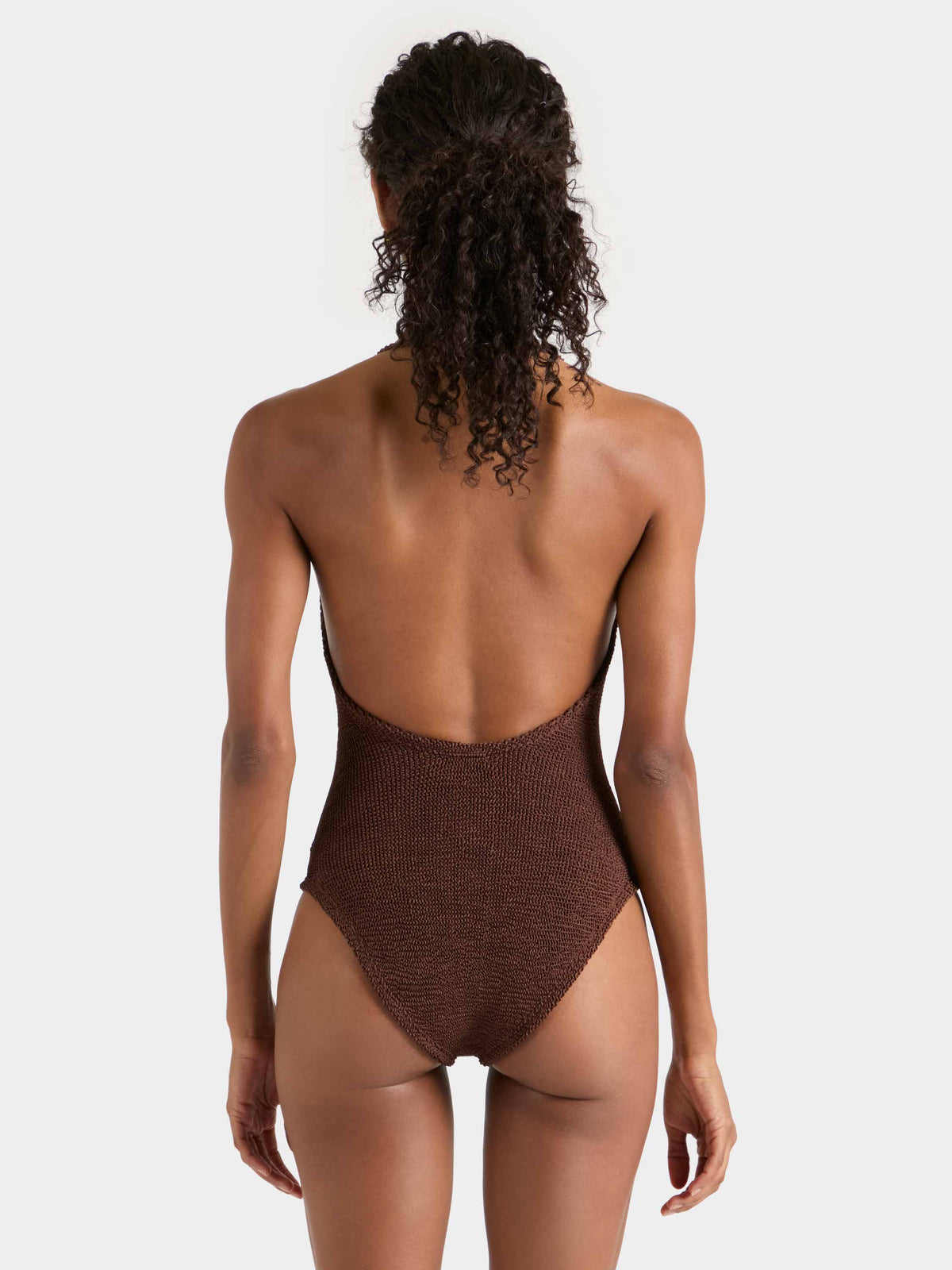 Sandy T Bar Swim - Metallic Chocolate