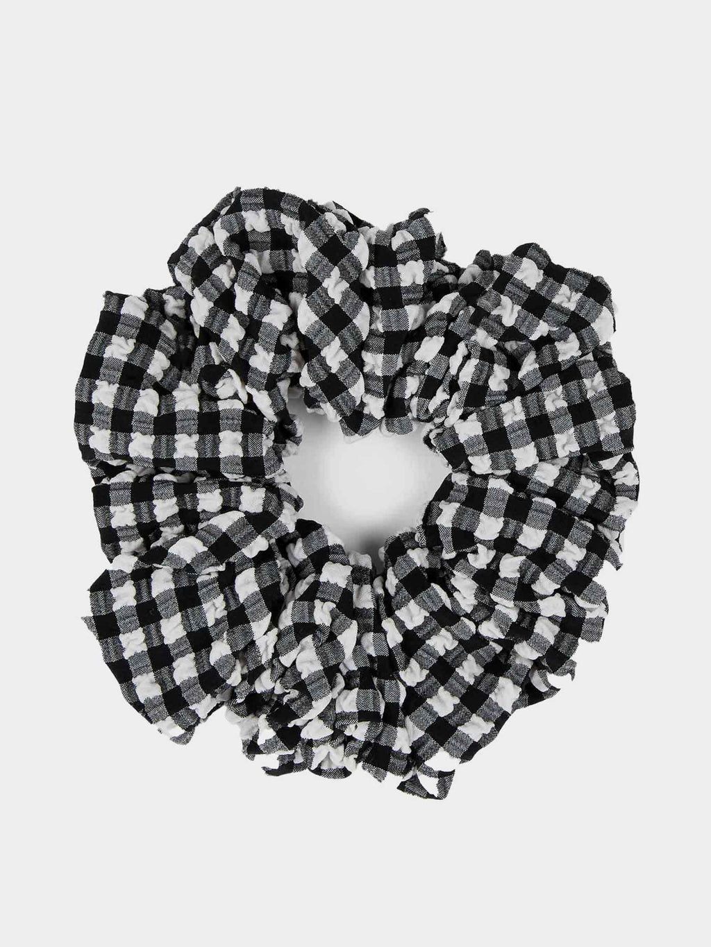 Gingham Seersucker Scrunchie Gingham