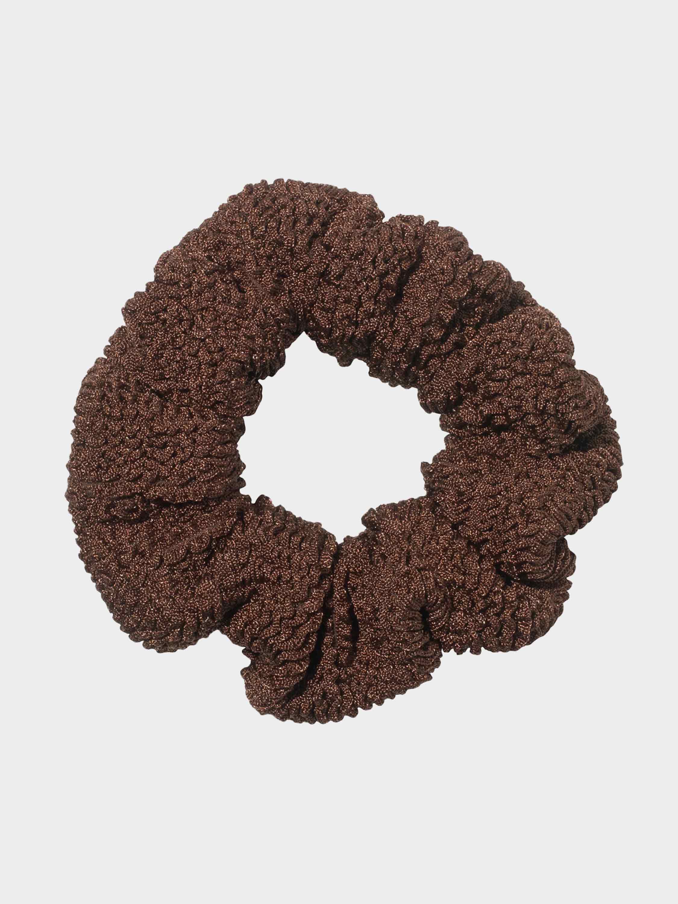 Scrunchie - Metallic Chocolate