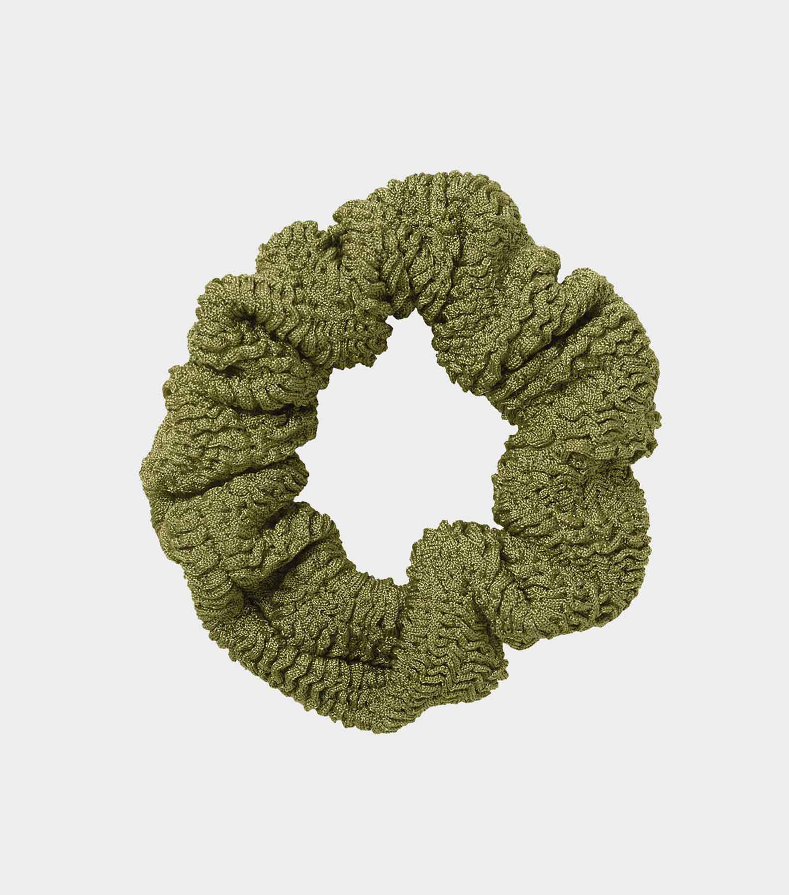 Scrunchie - Metallic Moss
