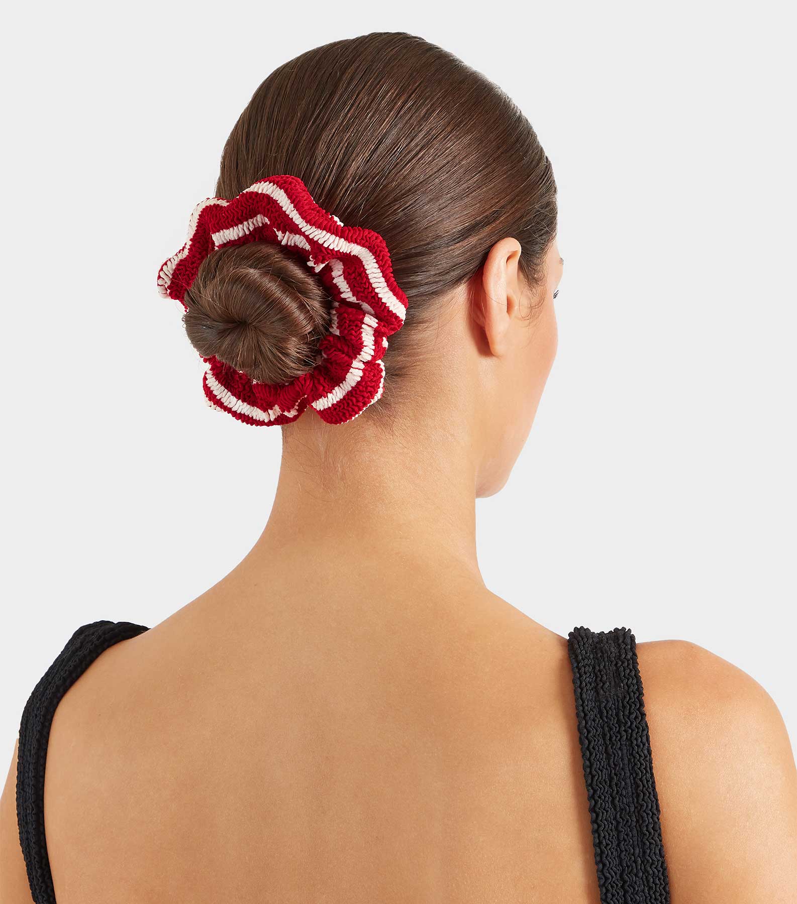 Scrunchie - Red/White Stripe