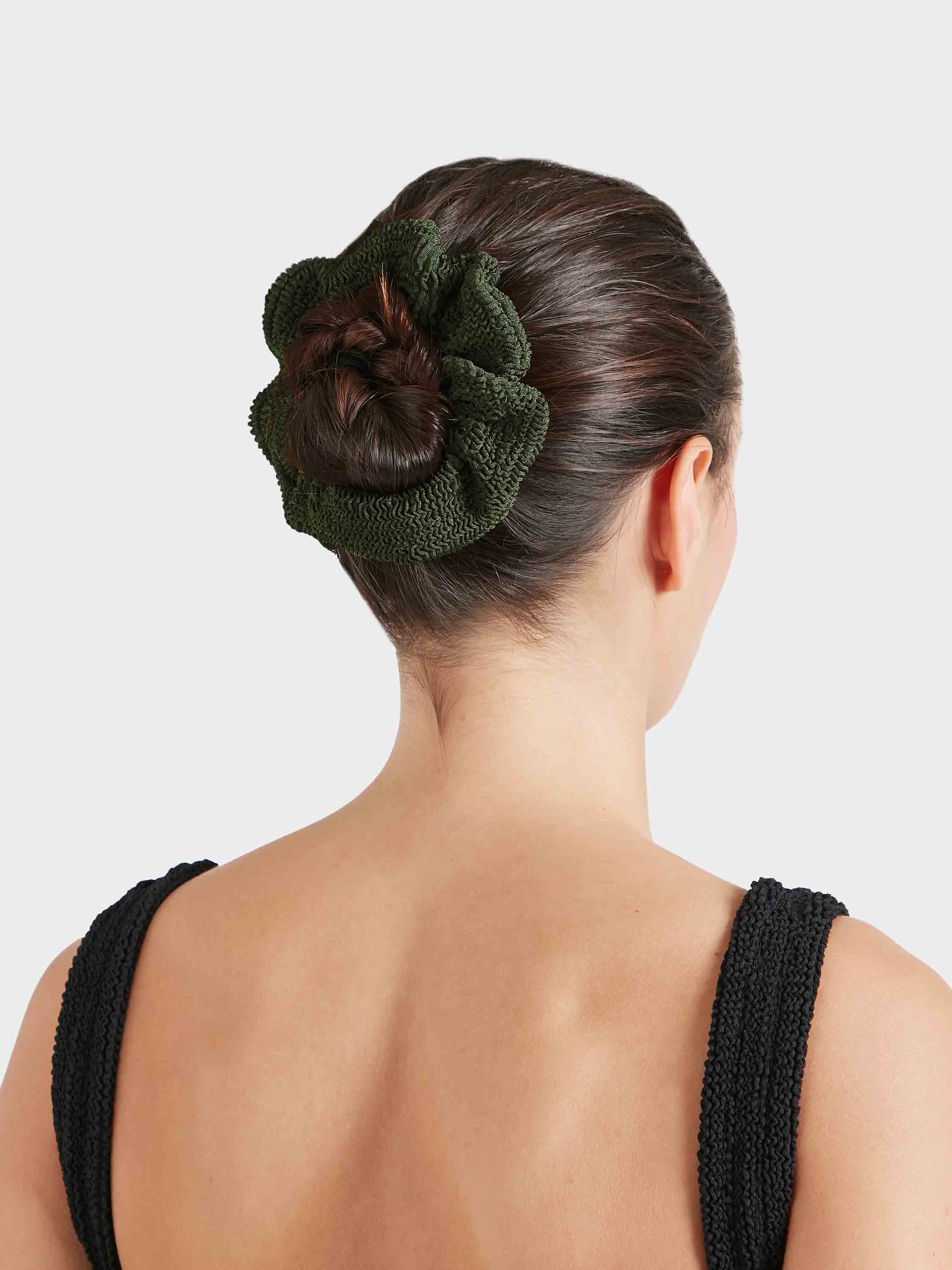 Scrunchie  - Metallic Khaki