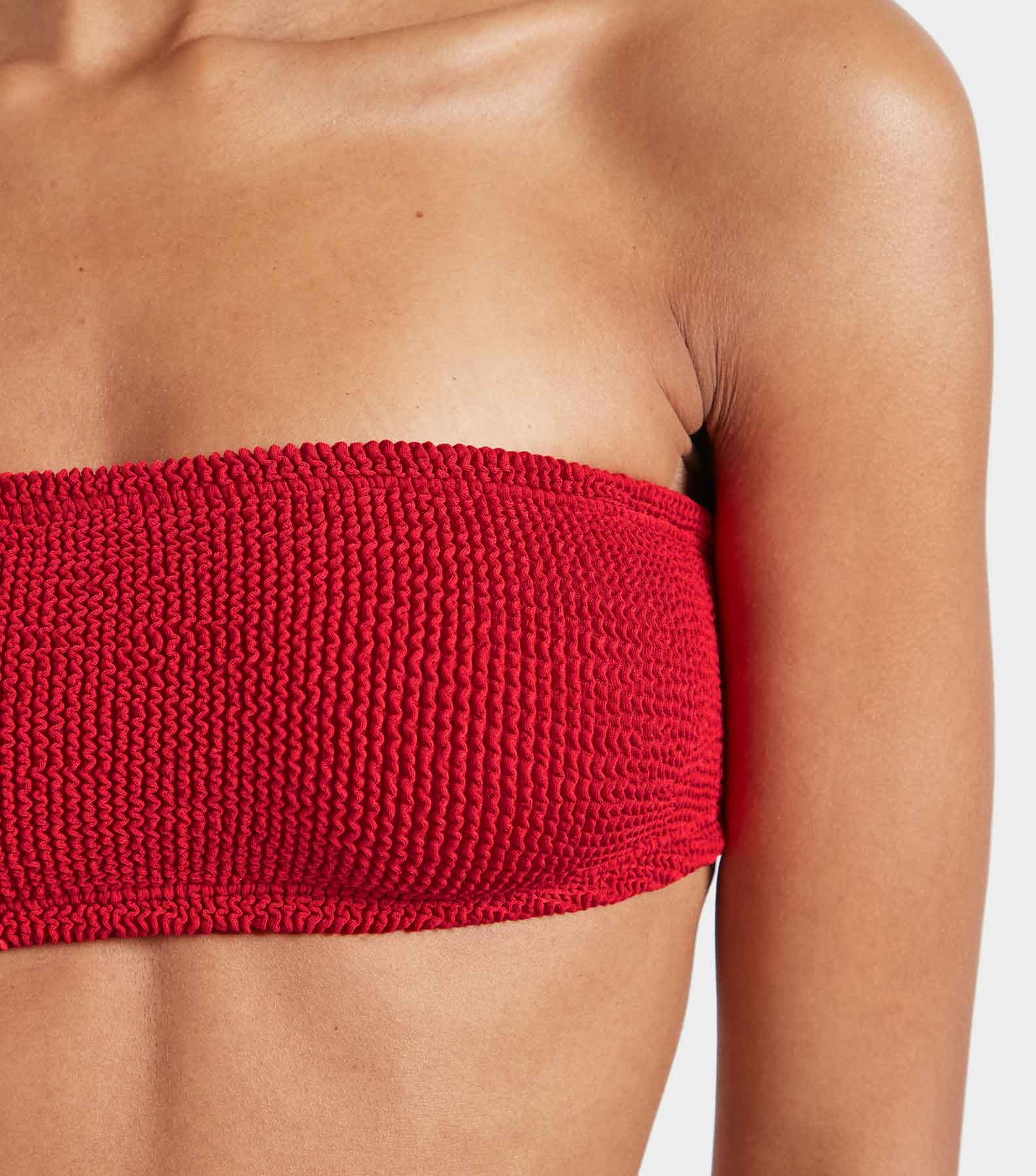 Bandeau Bikini Top - Red