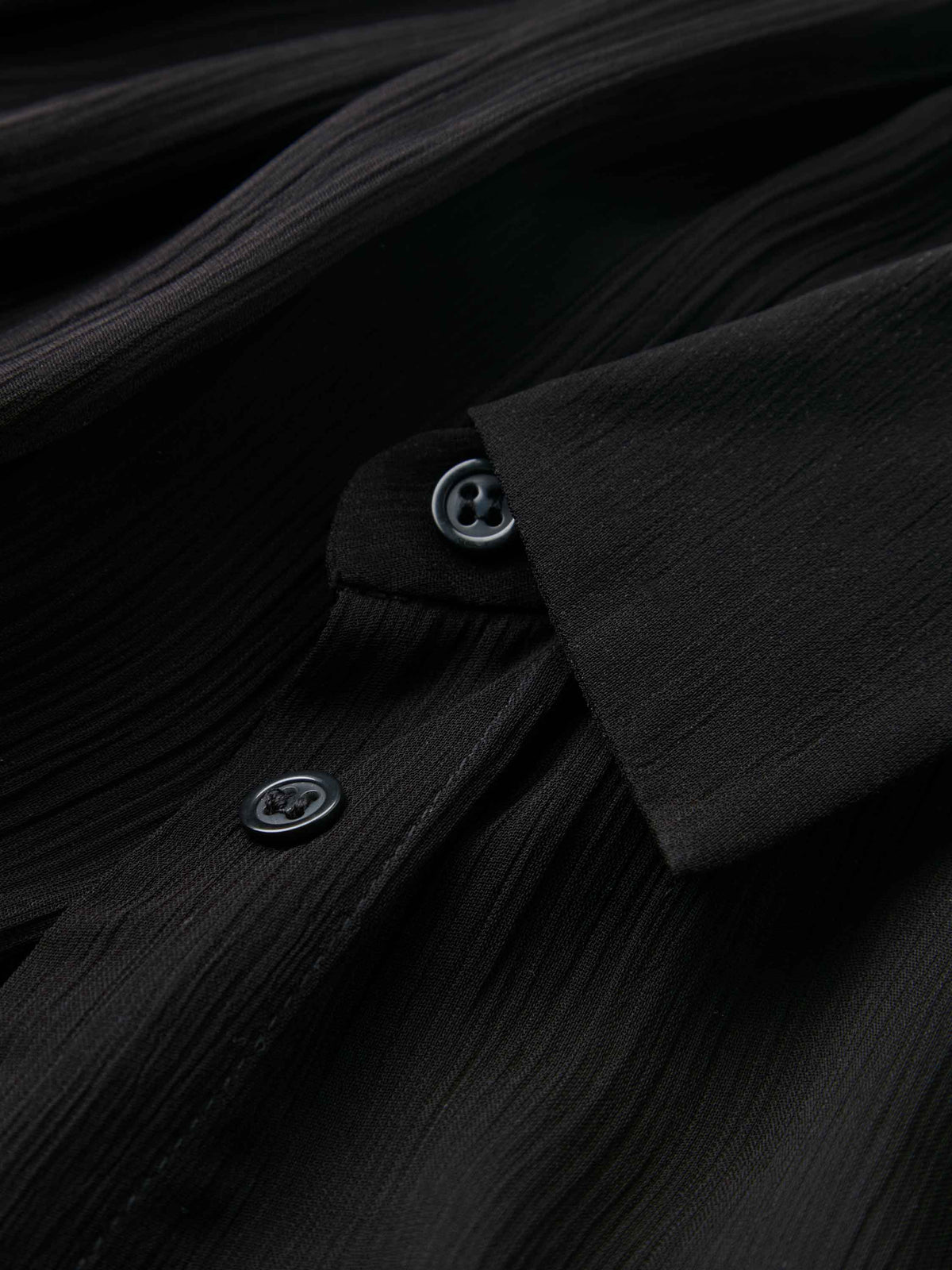 Oversized Shirt Sheer - Black