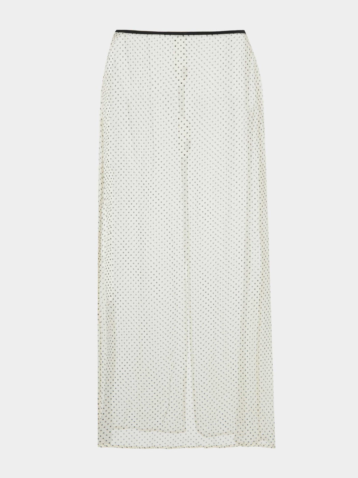 Sheer Skirt - Vanilla polka-dot