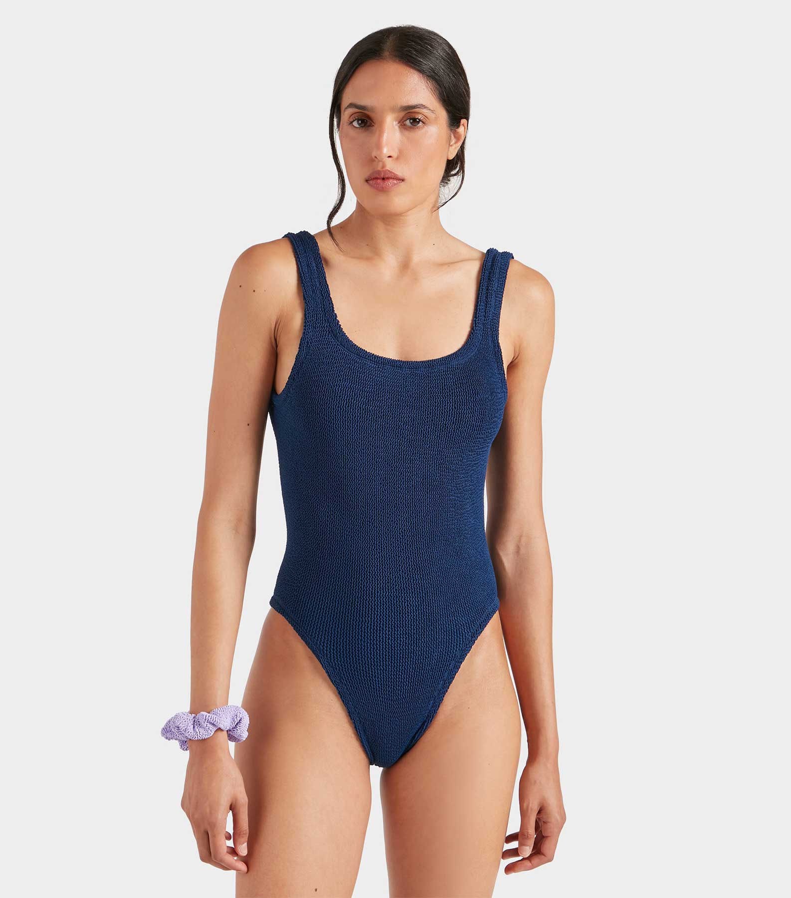 Square Neck Swim - Navy