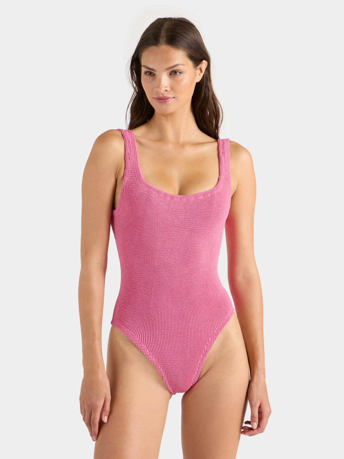Square Neck Swim - Candy Pink