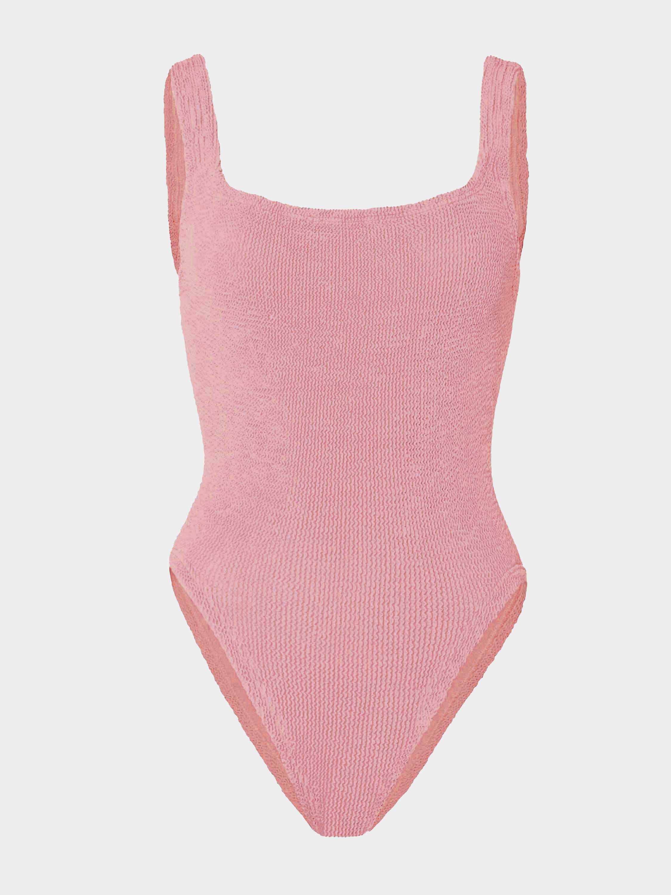 Square Neck Swim Dusty Pink