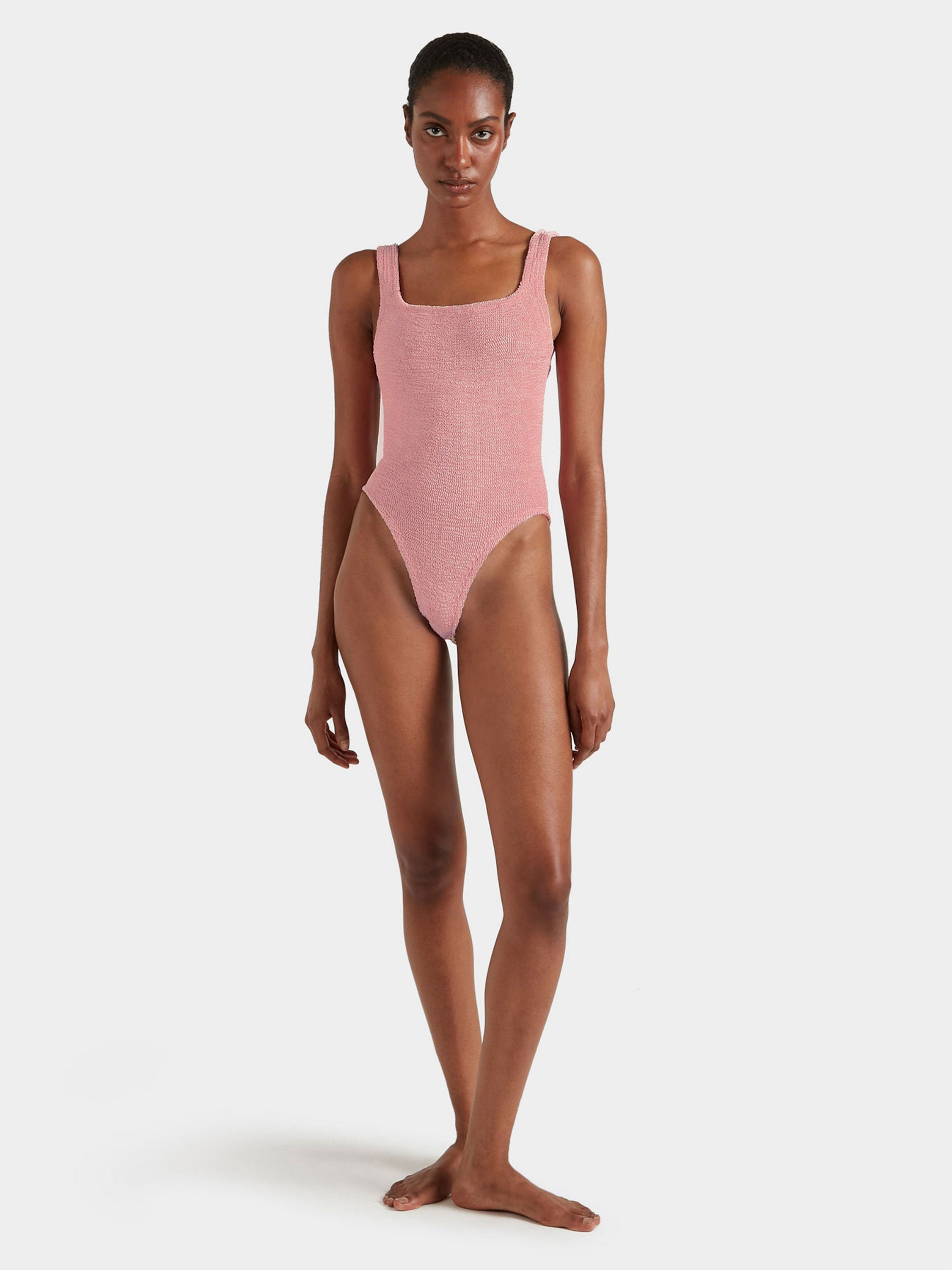 Square Neck Swim - Dusty Pink