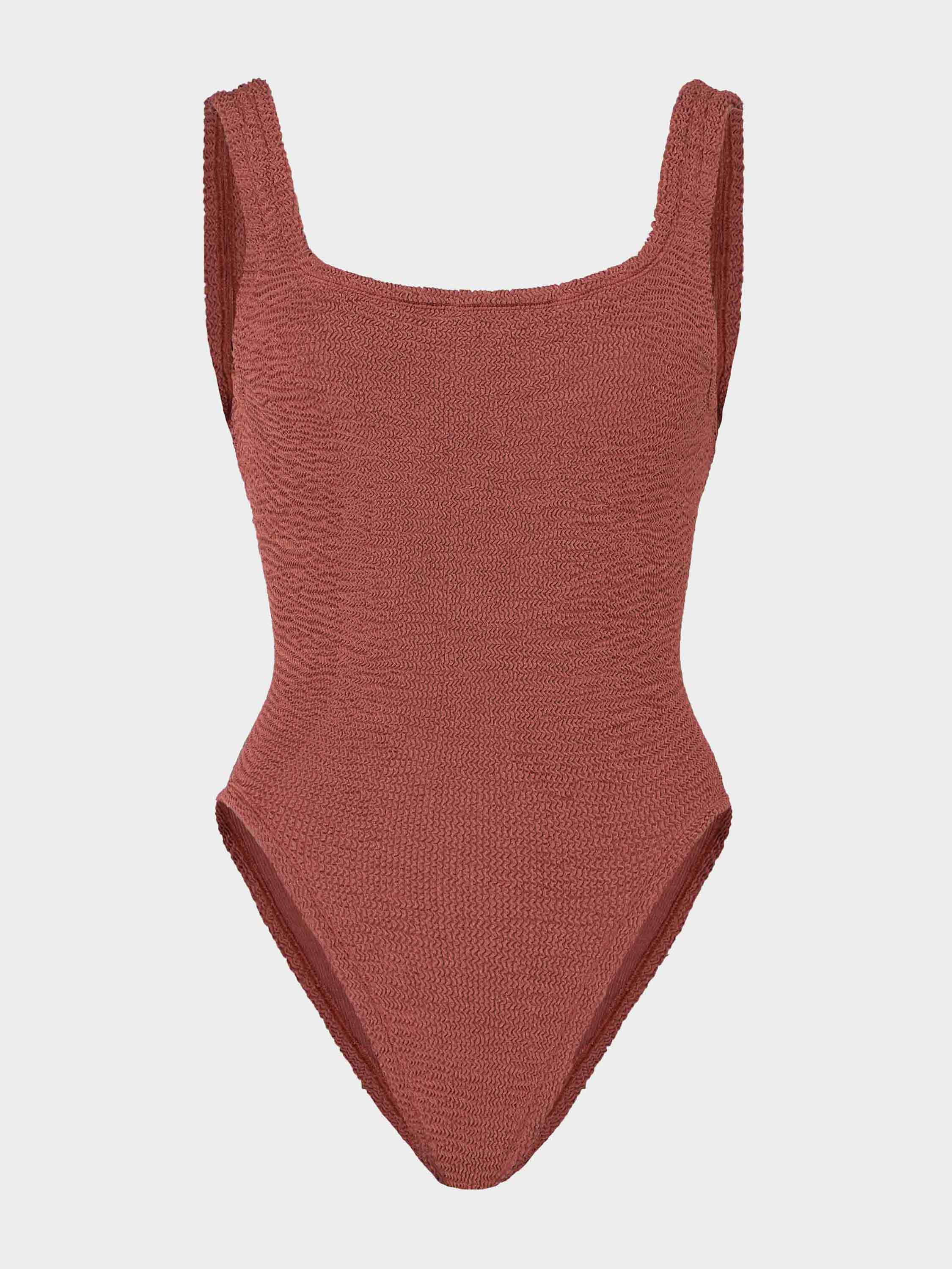 Square Neck Swim - Metallic Rosewood