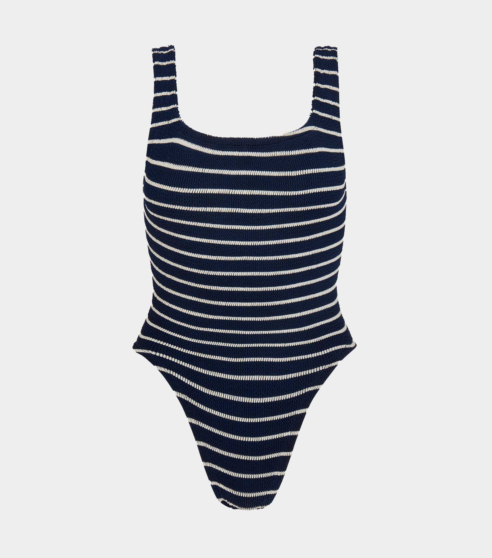 Square Neck Swim - Navy/White Stripe
