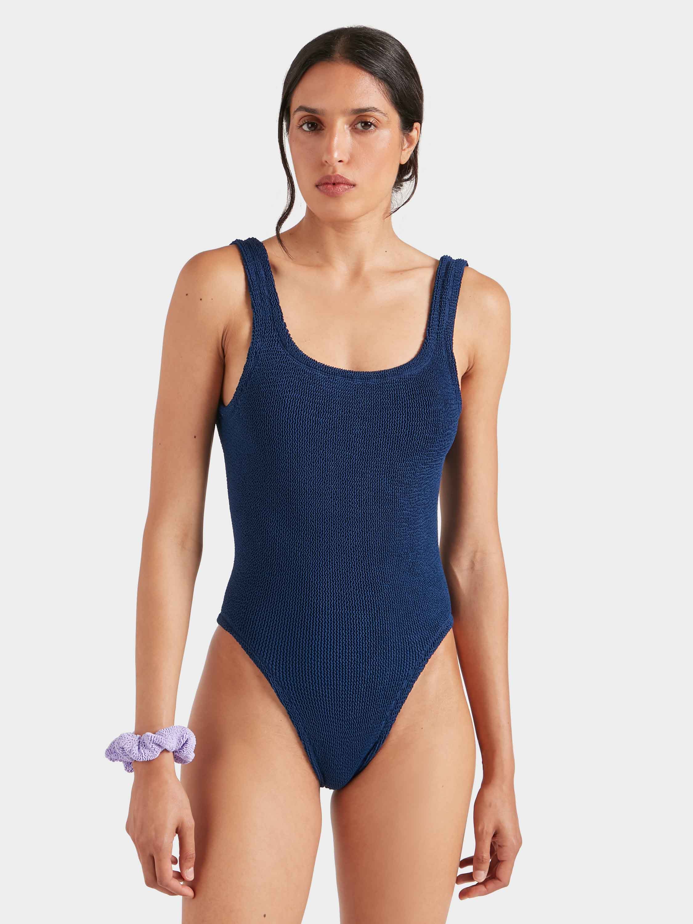 Square Neck Swim - Navy