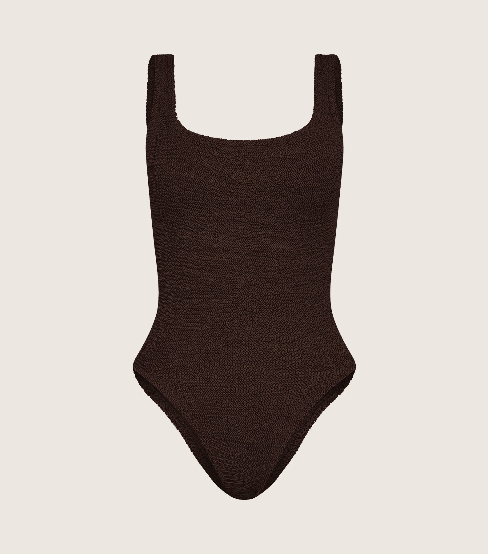 Square Neck Swim - Metallic Chocolate