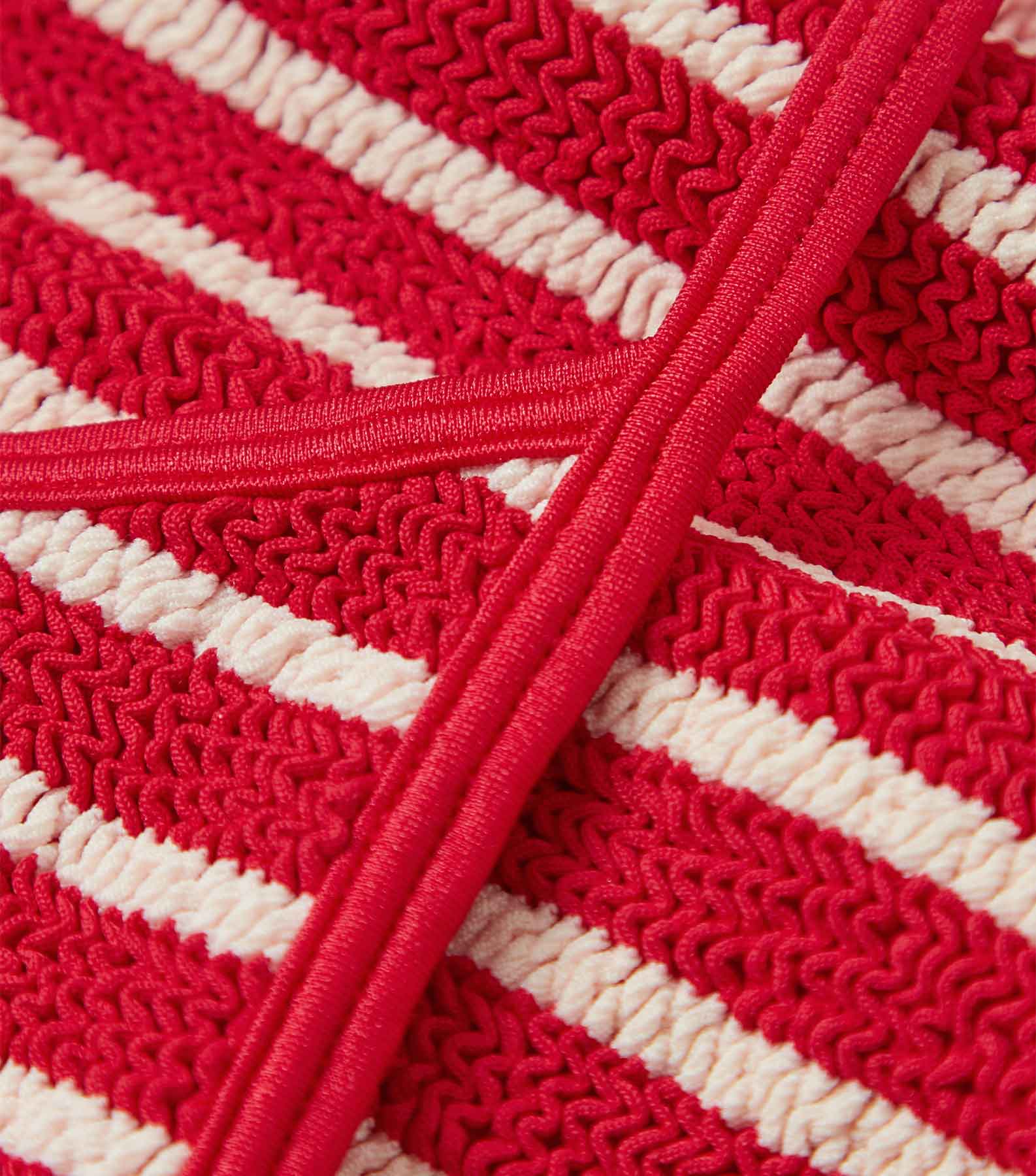 Strap Bikini - Red/White Stripe