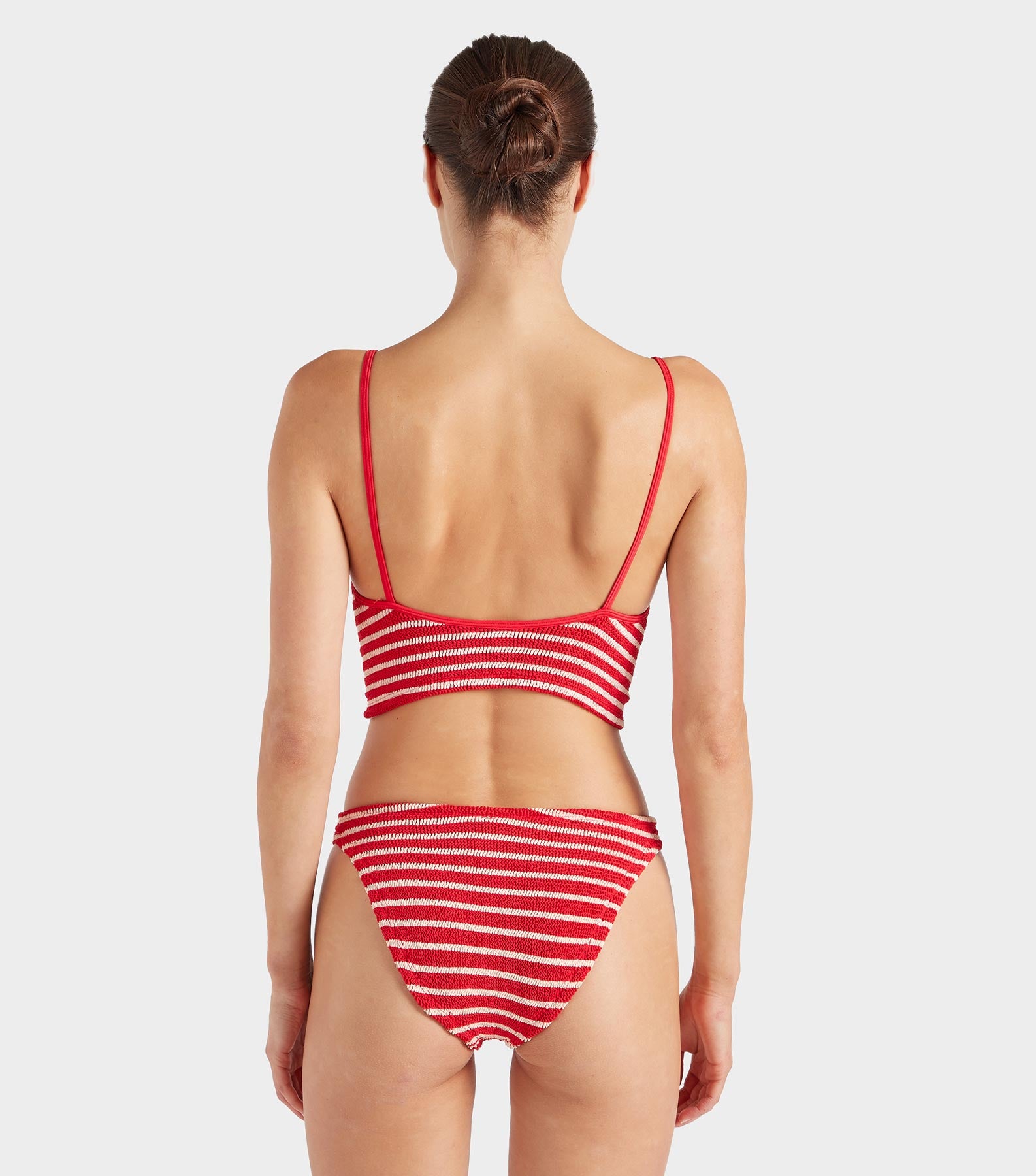 Strap Bikini - Red/White Stripe