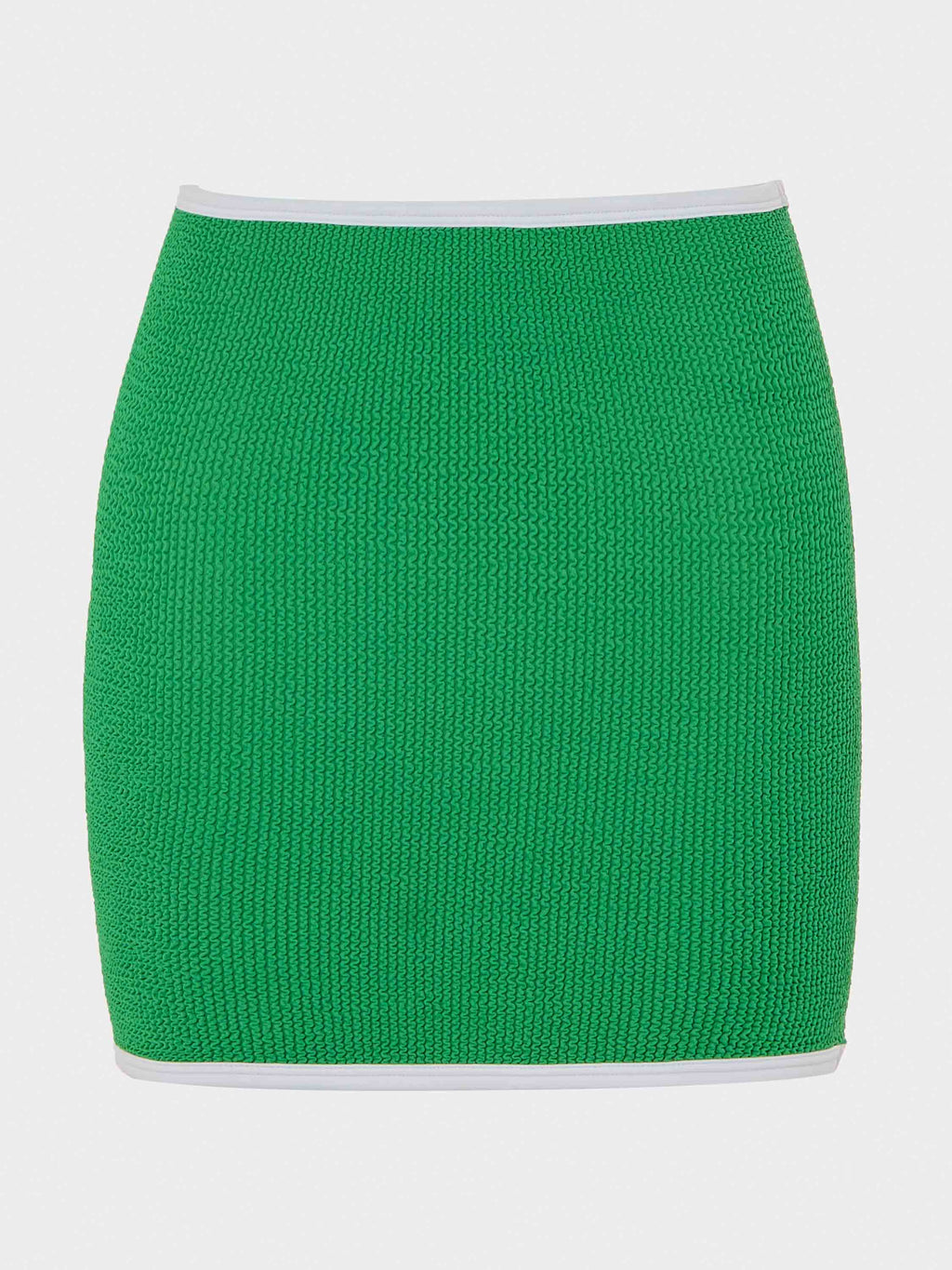 Hunza G Devyn Swim Skirt/Tube Top - Emerald/White