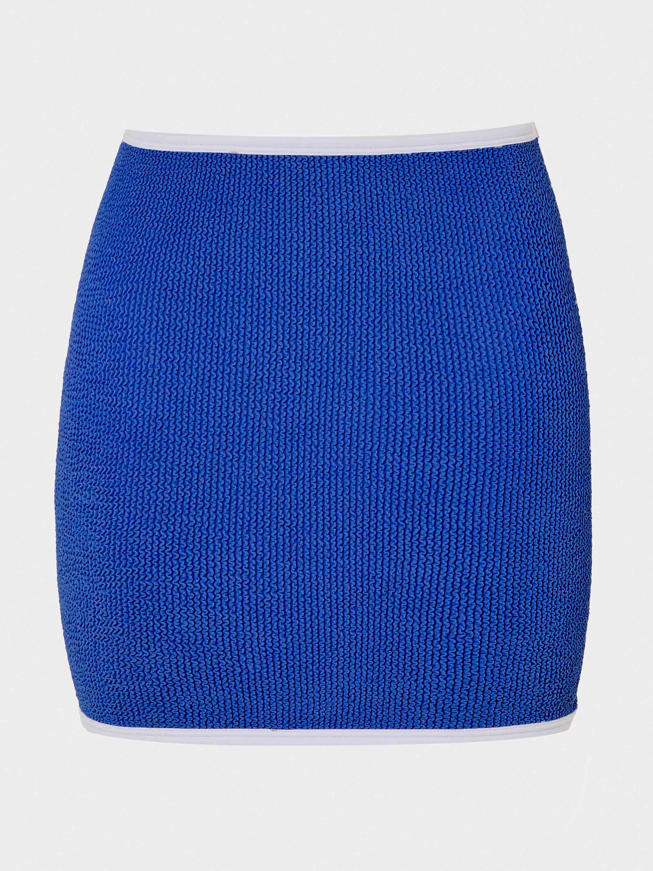 Devyn Swimskirt/Tube Top - Royal Blue/White