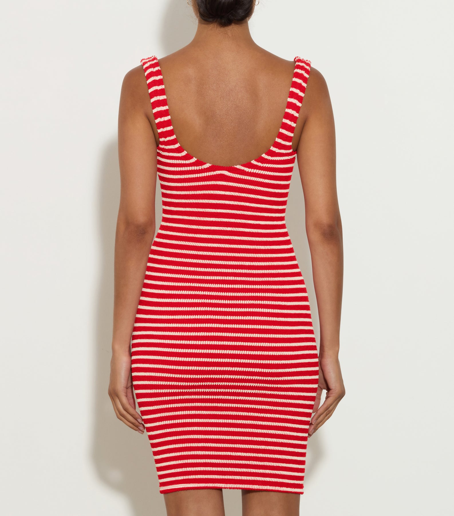 Tank Stripe Dress - Red/White