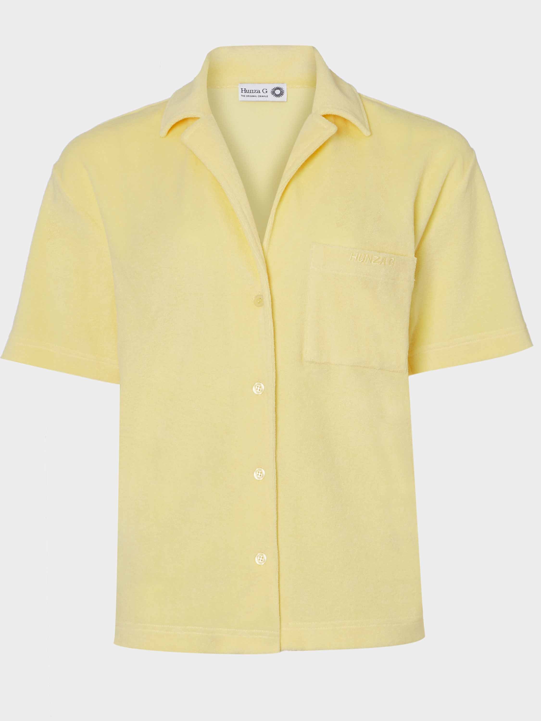 Terry Toweling Cuban Shirt - Butter
