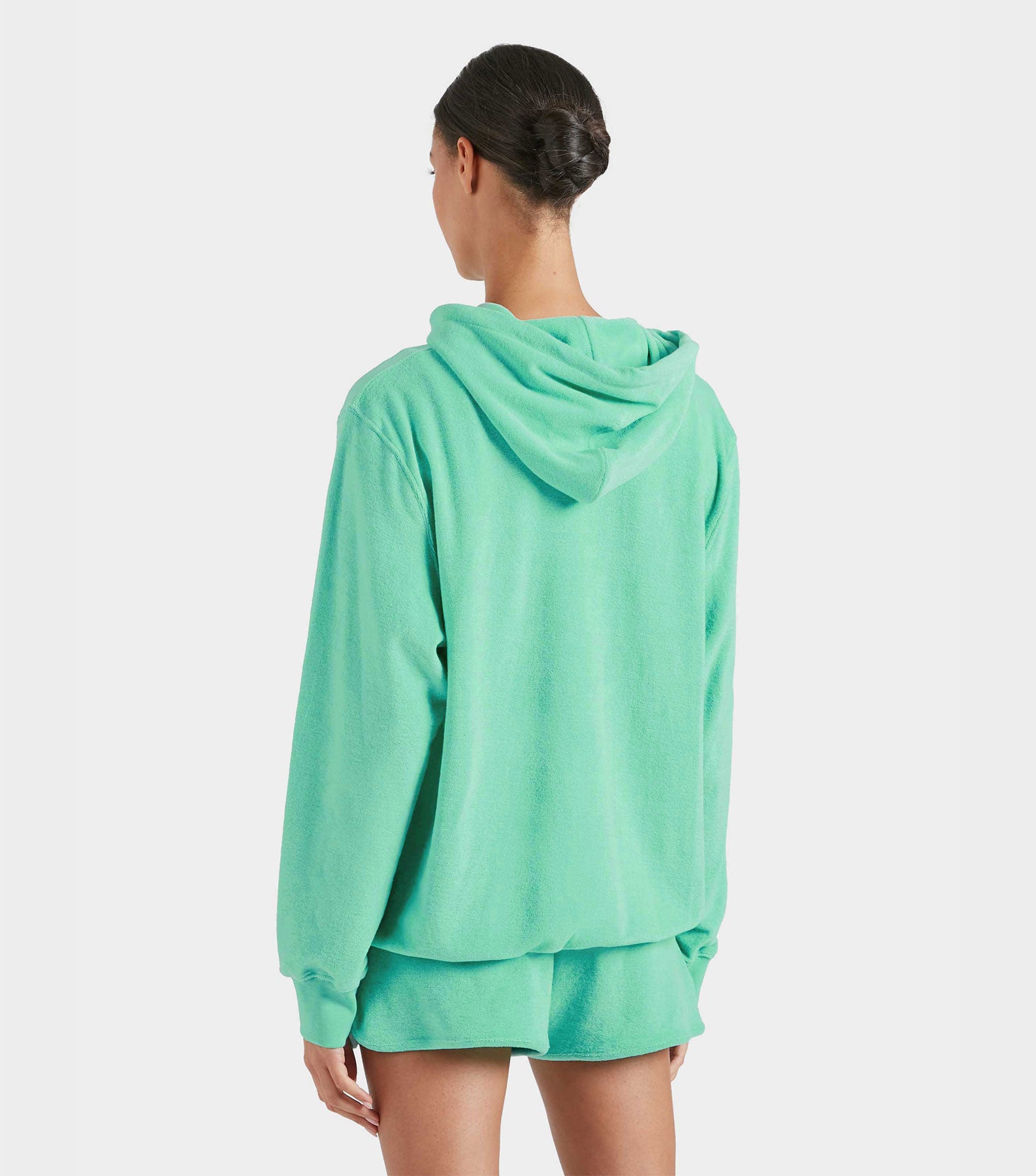 Terry Towelling Hoodie - Mint