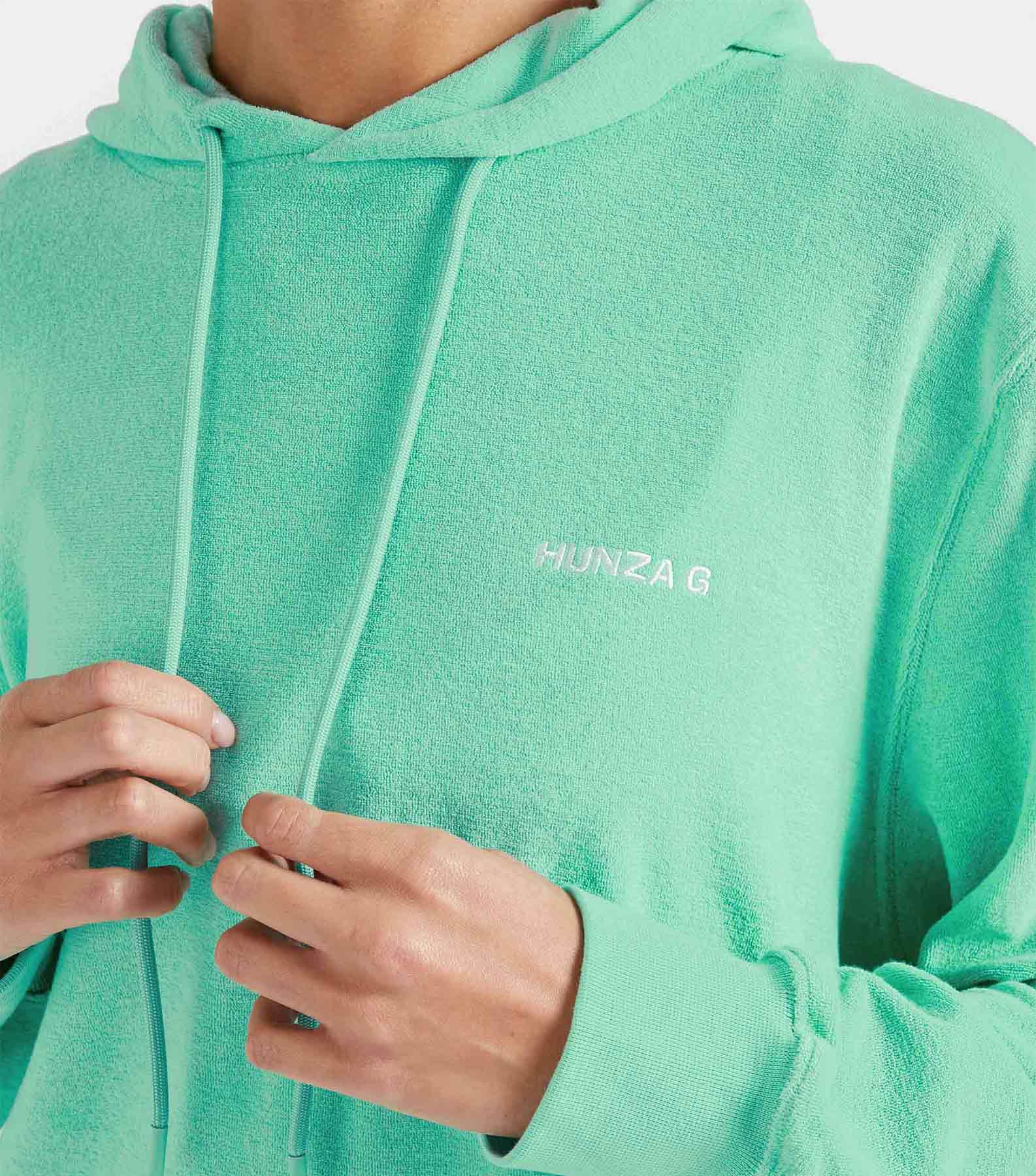 Terry Towelling Hoodie - Mint