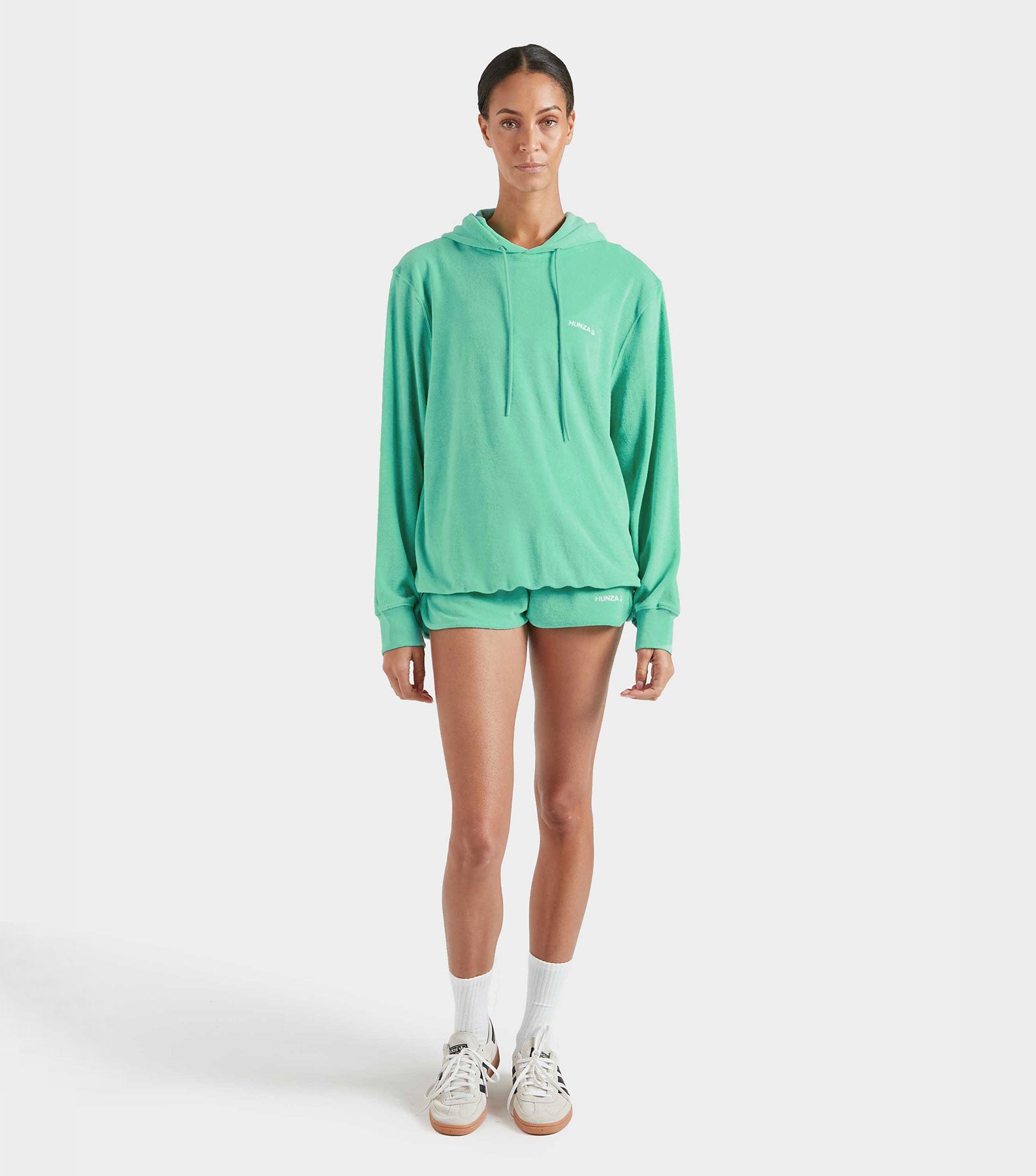 Terry Towelling Hoodie - Mint
