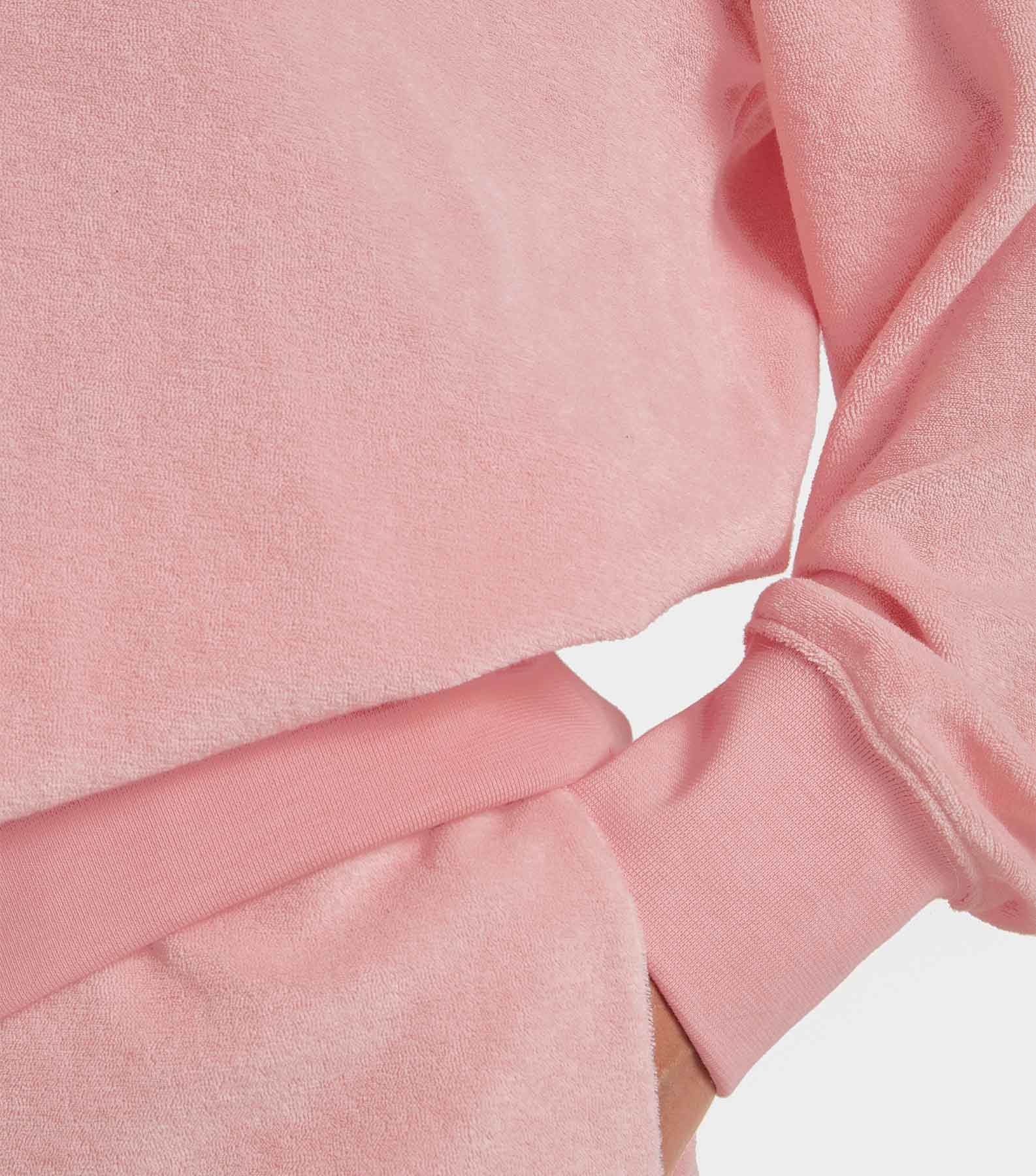 Terry Towelling Hoodie - Pink
