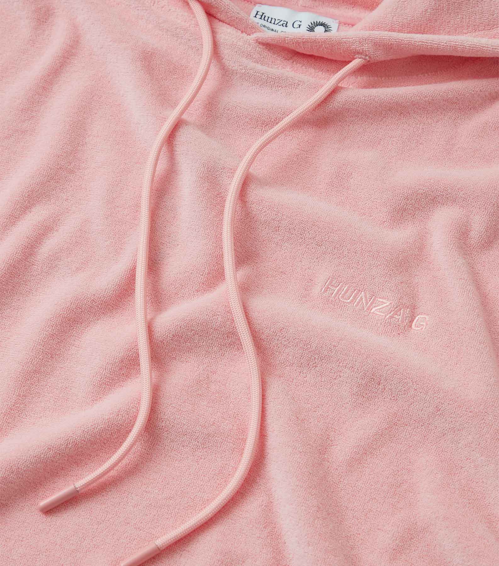 Terry Towelling Hoodie - Pink