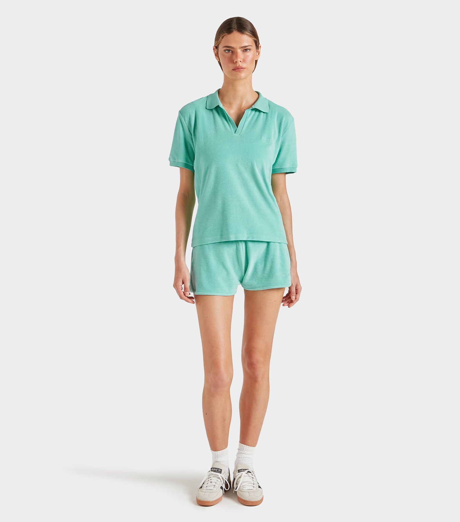 Terry Towelling Polo - Mint