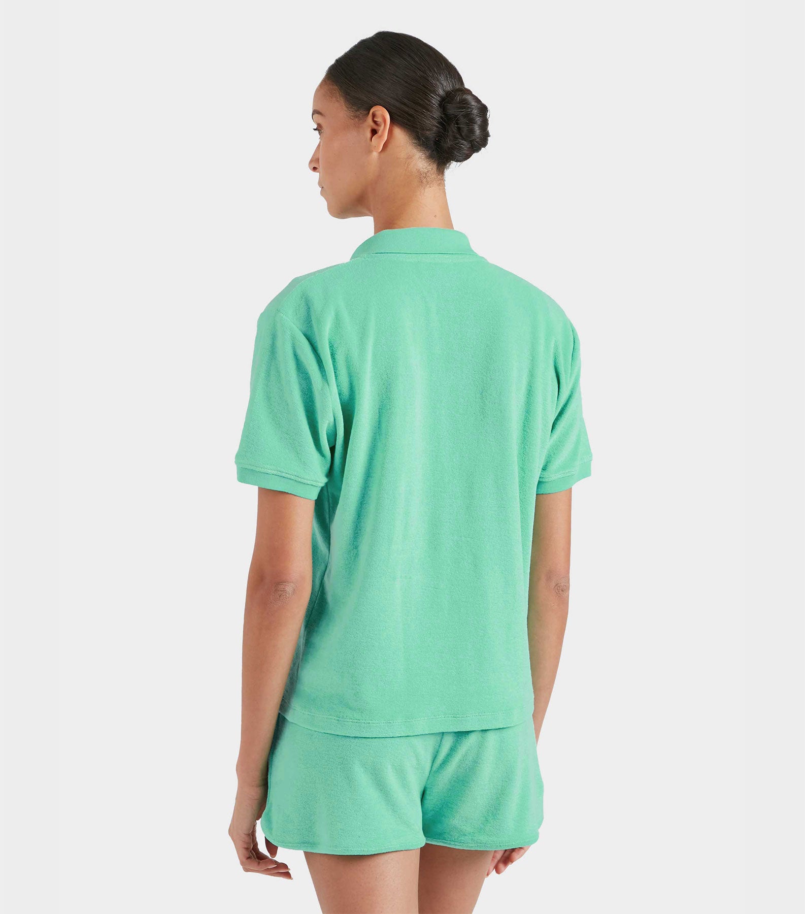 Terry Towelling Polo - Mint
