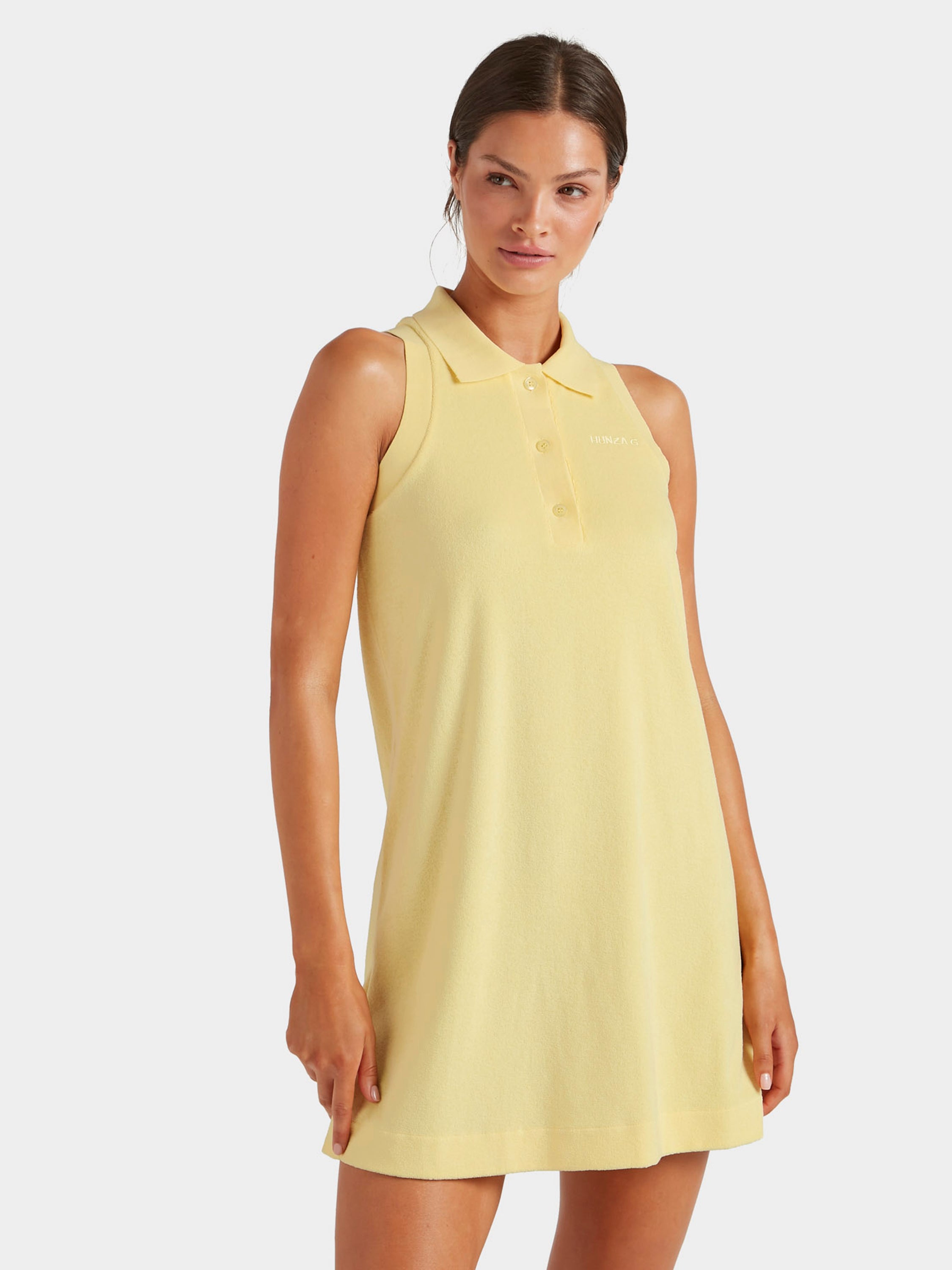 Terry Towelling Tennis Dress - Butter